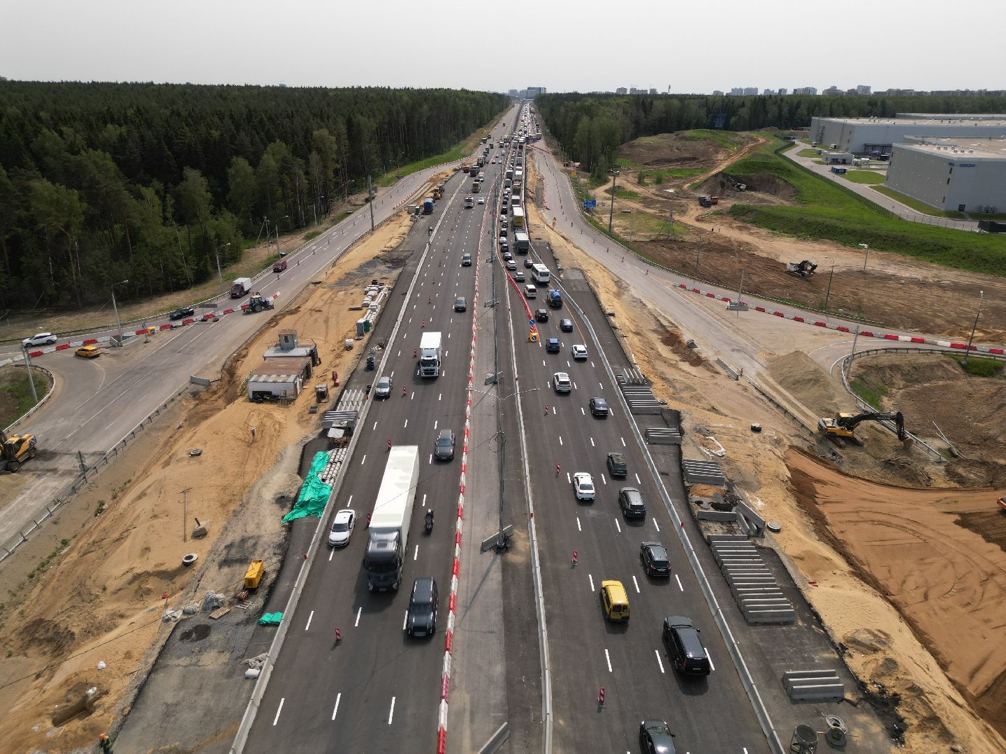 видео с коптера, мост через реку Скалба , м-8 холмогоры, дороги подмосковья,