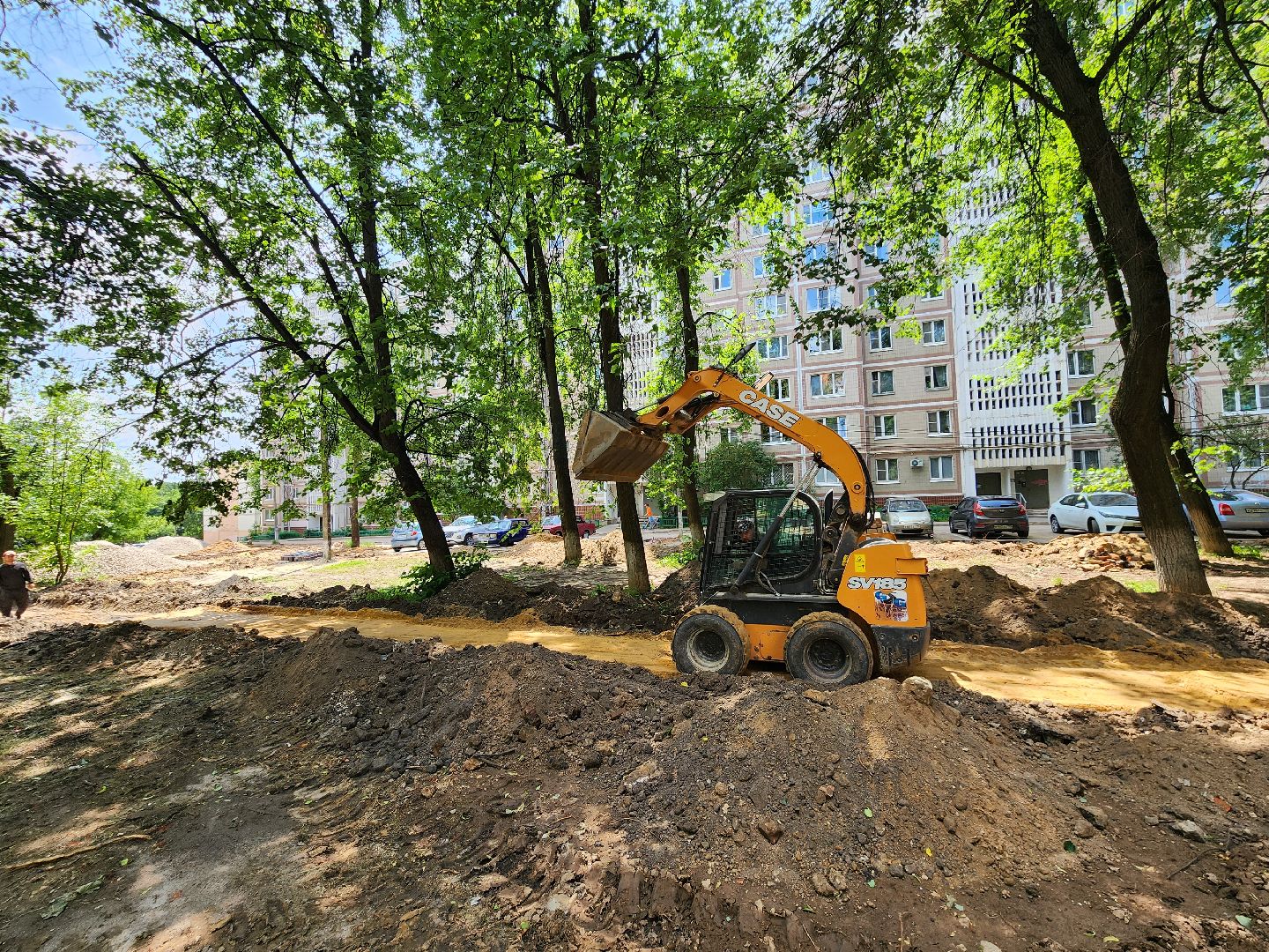 чехов, улица дружбы, комплексное благоустройство двора, парковки, автостоянки, детские и спортивные площадки, проезды, зоны отдыха, пешеходные дорожки, госпрограмма московской области, формирование комфортной городской среды,