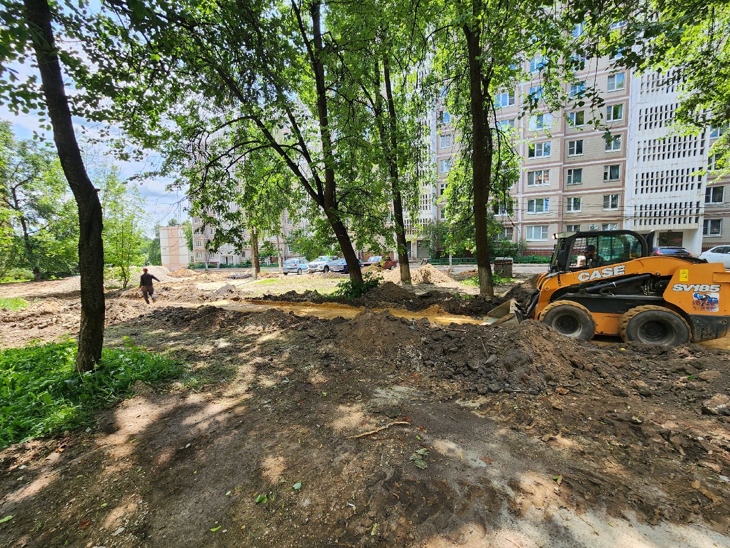 чехов, улица дружбы, комплексное благоустройство двора, парковки, автостоянки, детские и спортивные площадки, проезды, зоны отдыха, пешеходные дорожки, госпрограмма московской области, формирование комфортной городской среды,