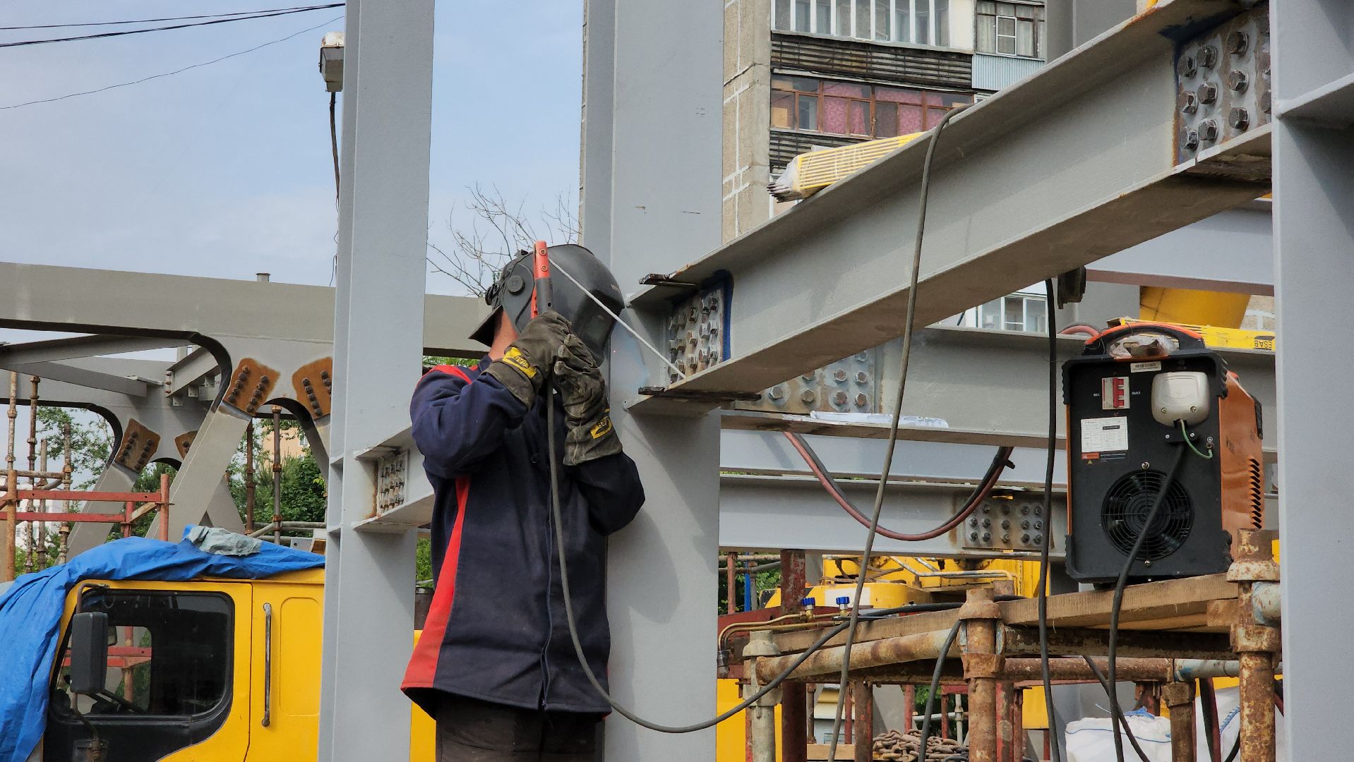 надземный переход, Лобня, Строительство ,