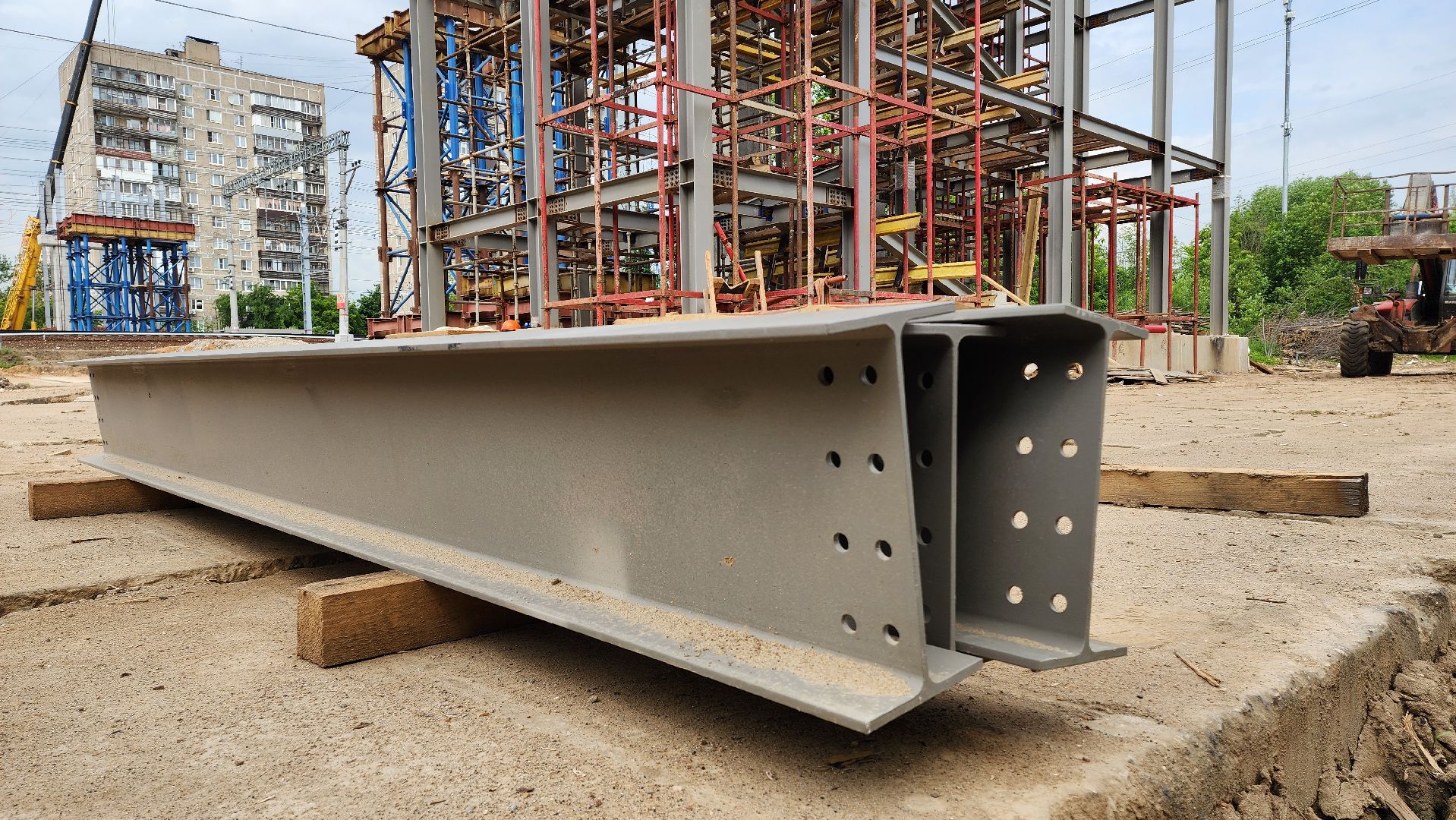 надземный переход, Лобня, Строительство ,