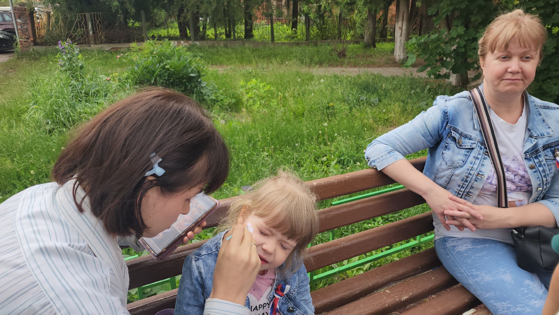 софрино, пушкинский округ, день россии, флешмоб, аквагрим, дети, родители, танцы, песни, флаг россии, патриотизм,