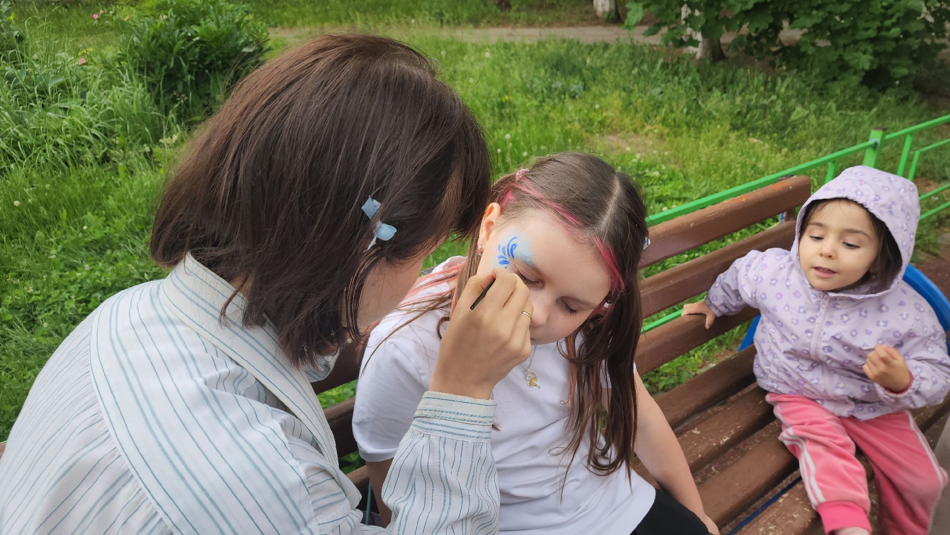 софрино, пушкинский округ, день россии, флешмоб, аквагрим, дети, родители, танцы, песни, флаг россии, патриотизм,