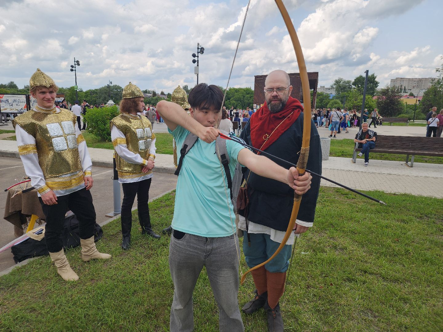 день россии 2025, орехово-зуево, стрельба из лука, парки подмосковья,