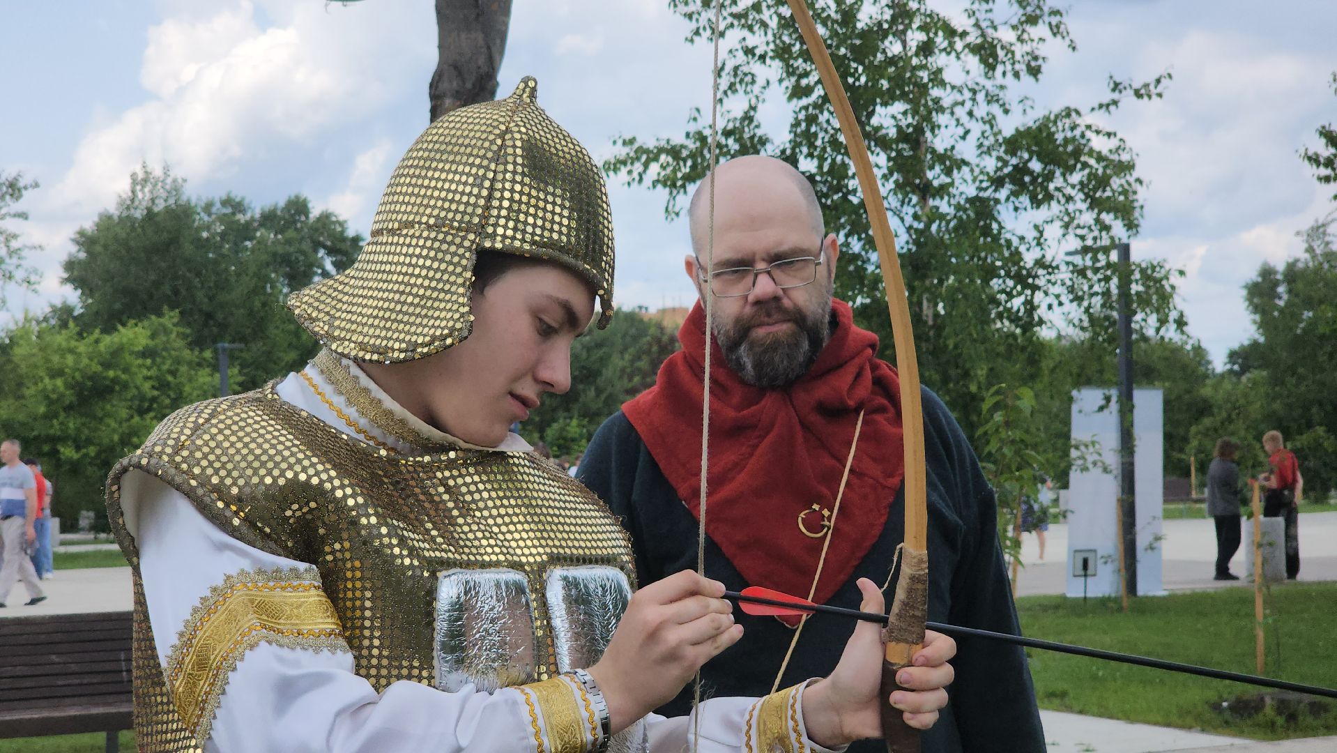 день россии 2025, орехово-зуево, стрельба из лука, парки подмосковья,