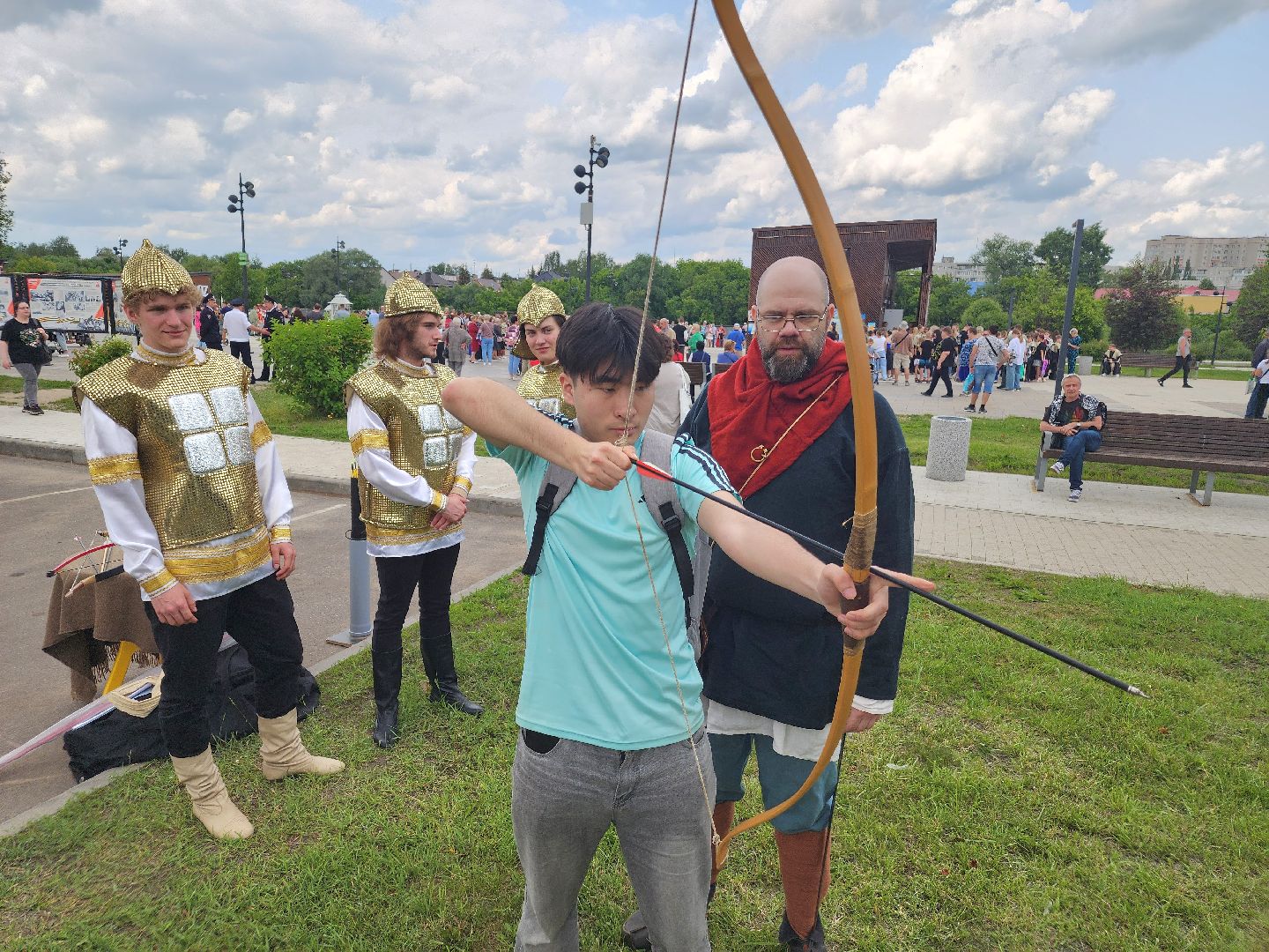 день россии 2025, орехово-зуево, стрельба из лука, парки подмосковья,