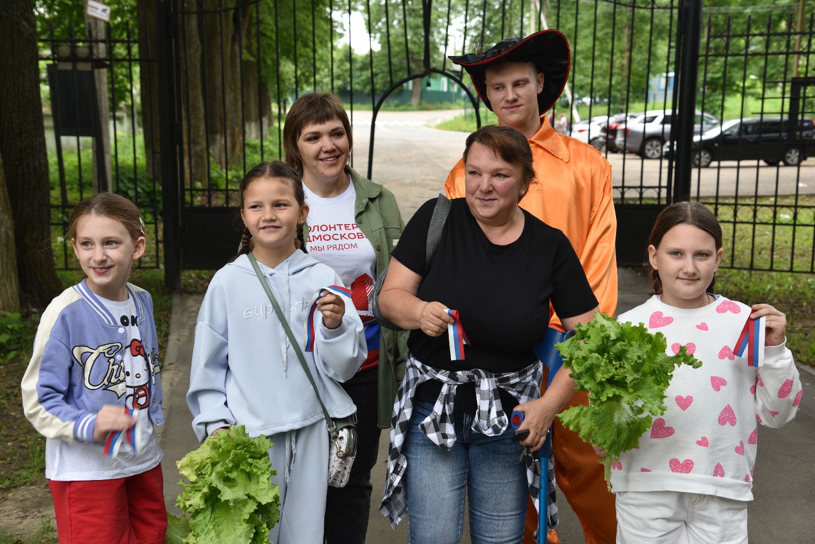 лотошино, лотошинский парк, день россии, триколор, ленточка,