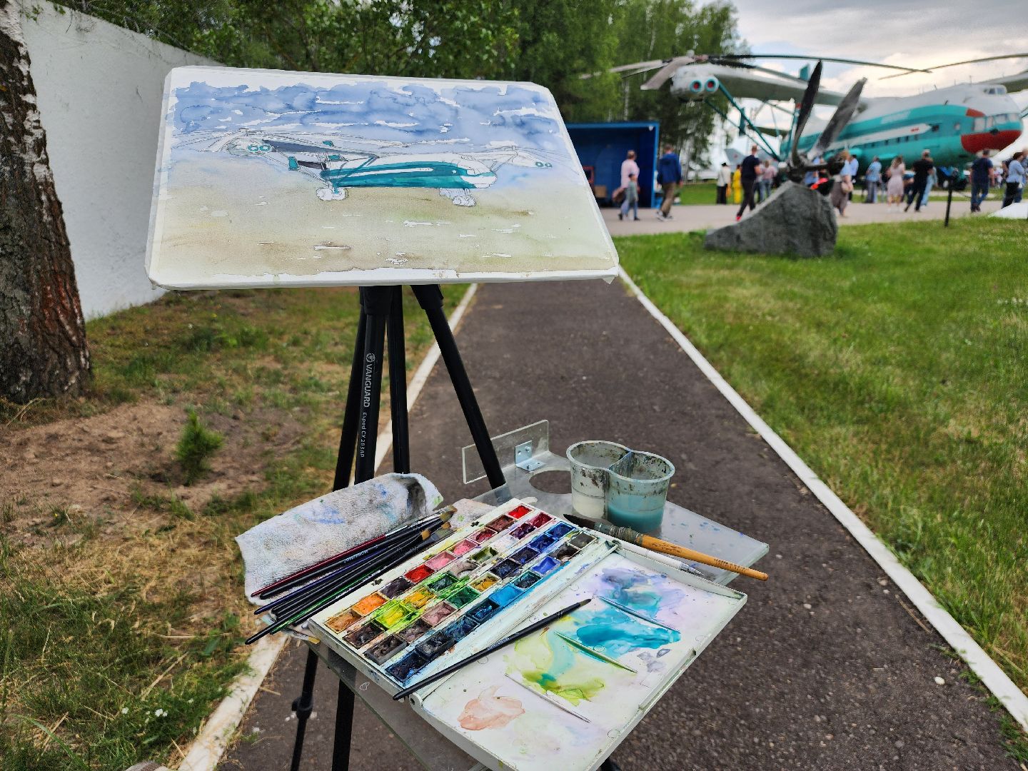 художники, пленэр, музей ввс, монино, городской округ щелково,