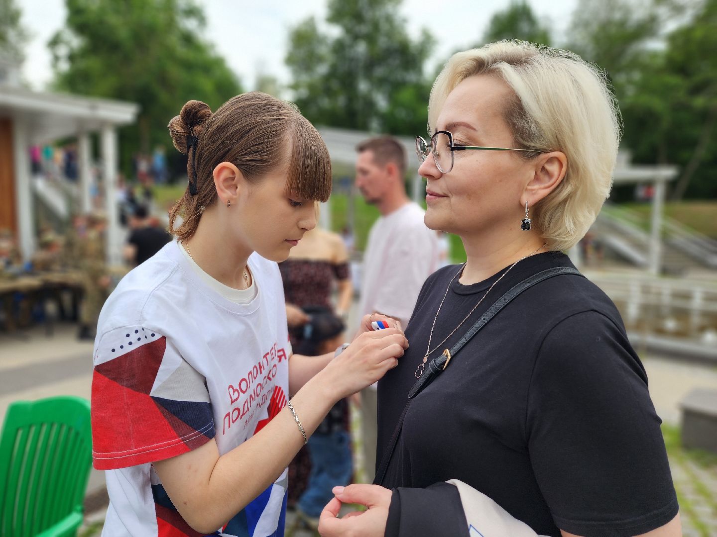 воскресенск, день россии, триколор, волонтеры,