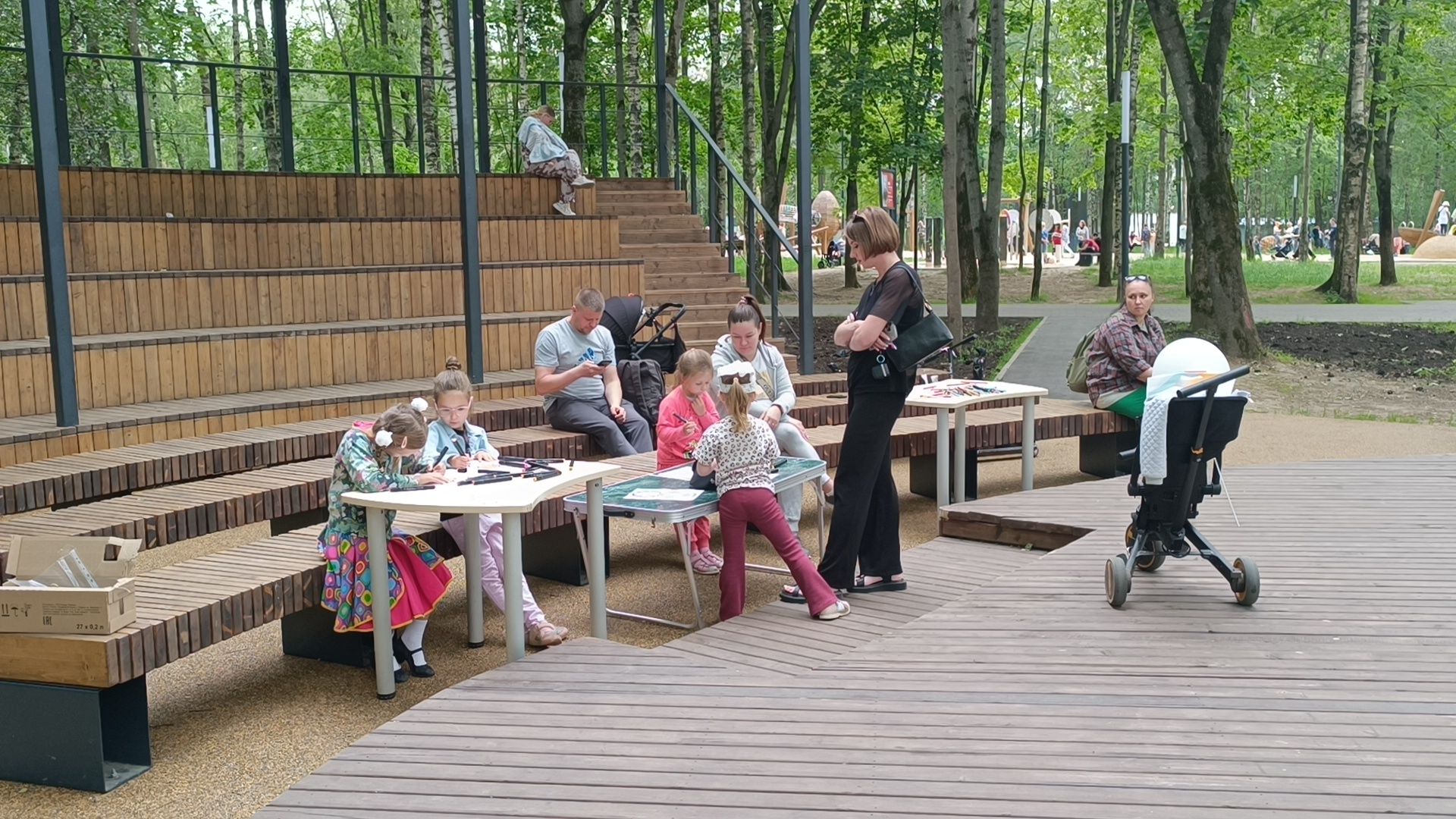 день россии, библиотека, лобня, парк,