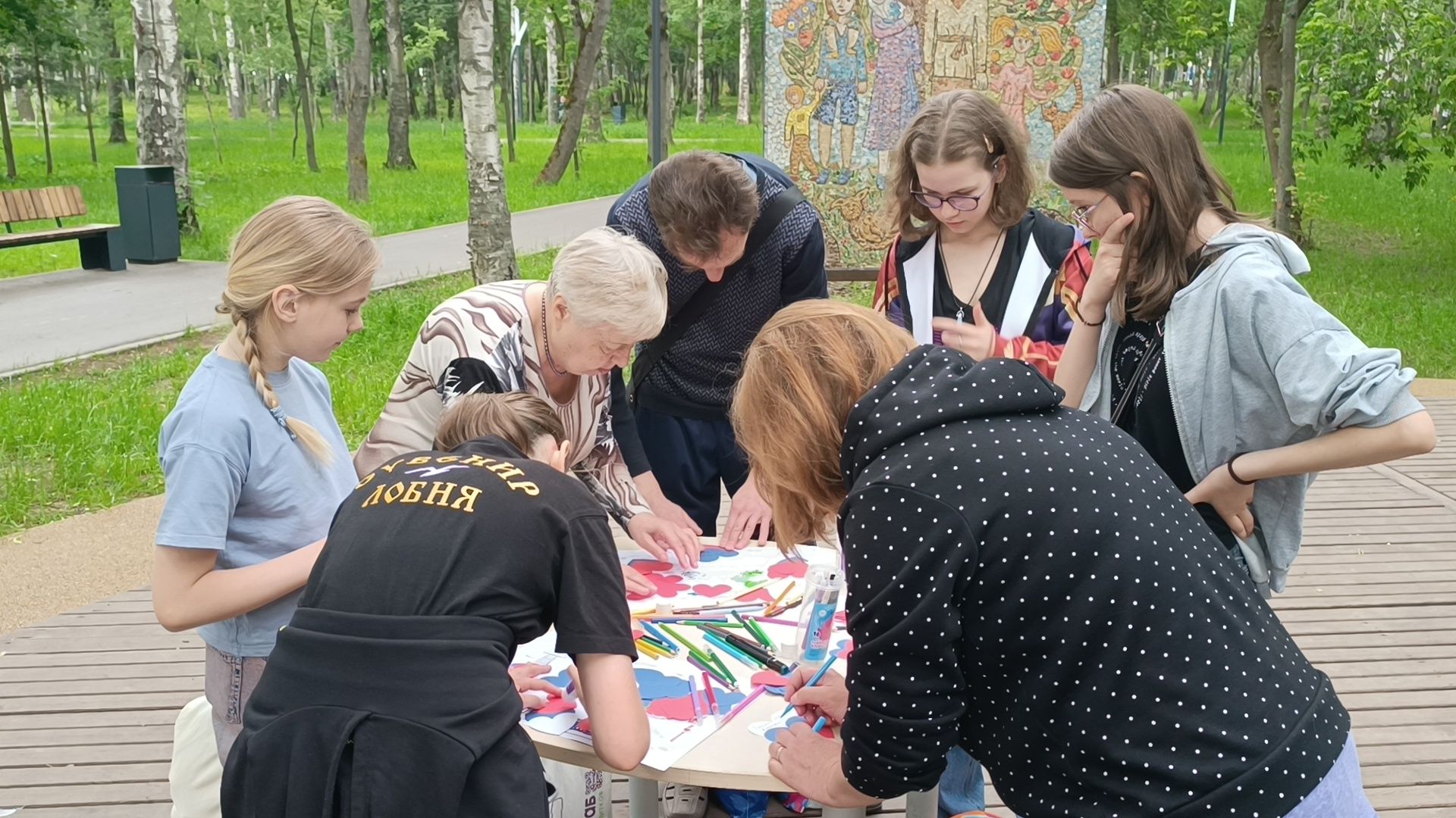 день россии, библиотека, лобня, парк,