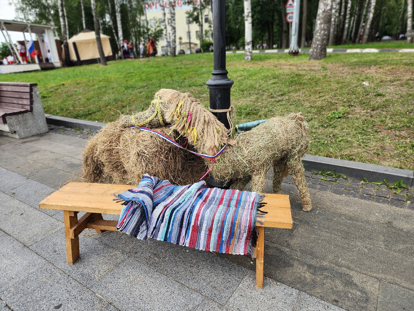 день россии 2025, народный костюм, хоровод, скоморошьяслобода, сергиев посад,