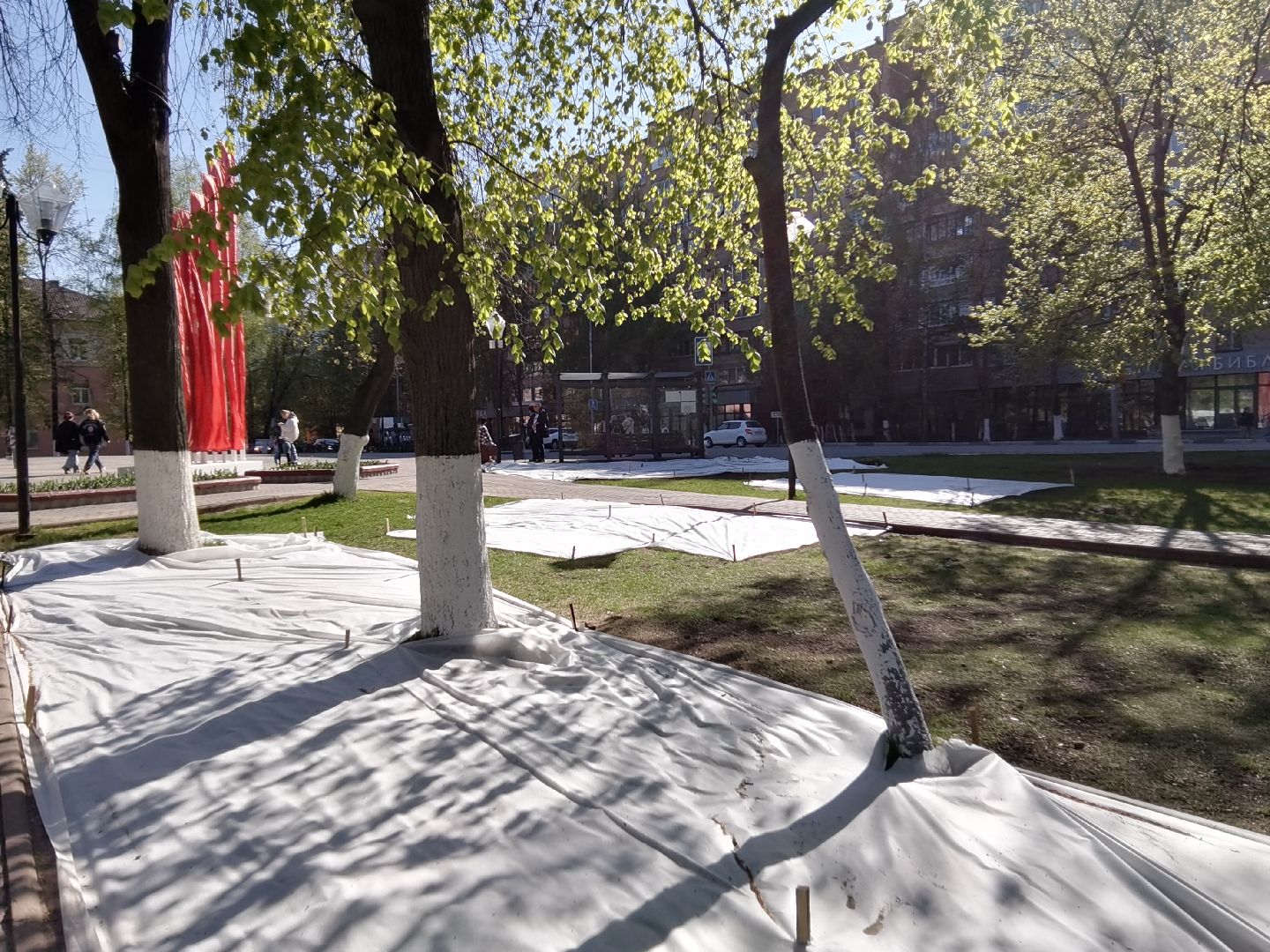 Балашиха, благоустройство, газоны, цветы, растения, сквер имени Ленина, бульвар Нестерова, 60 лет Октября