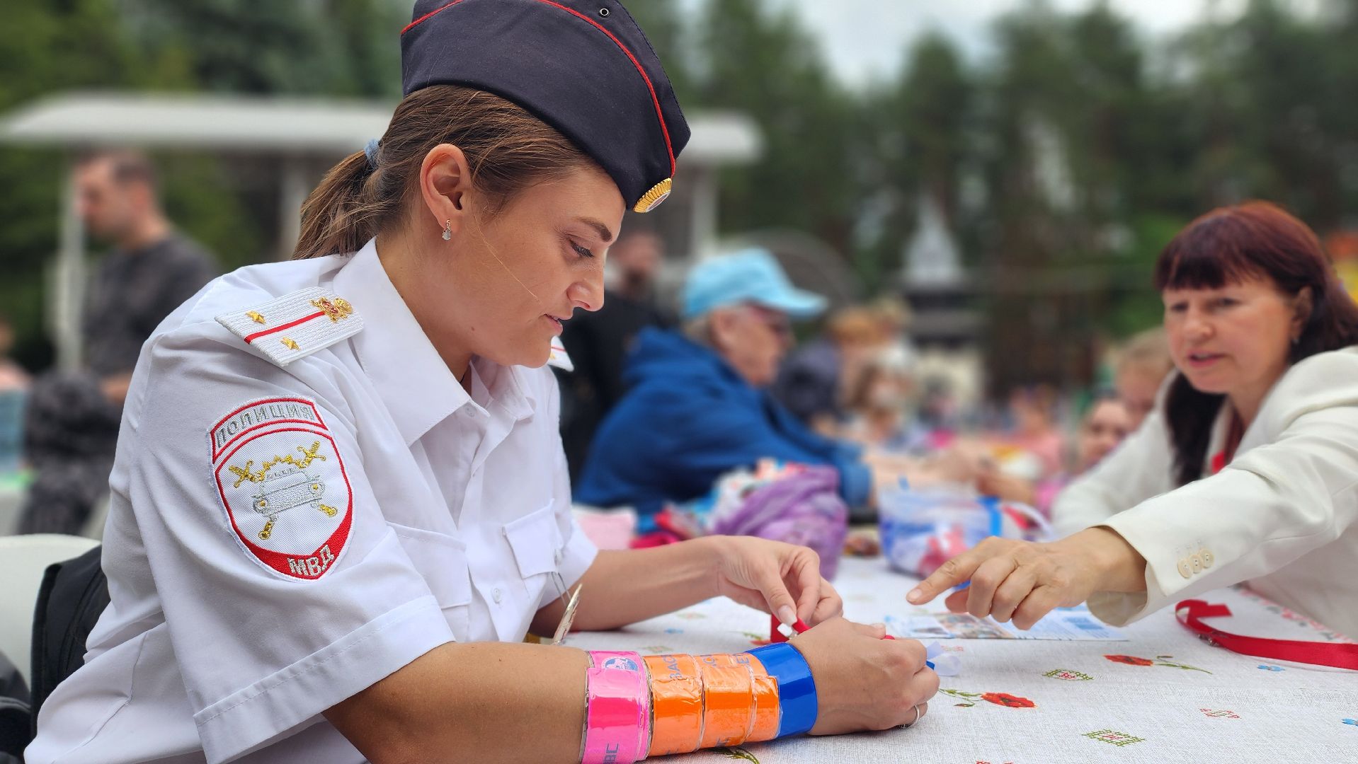 домодедово, россия, культура, общество, парк елочки, день россии, триколор, праздник,