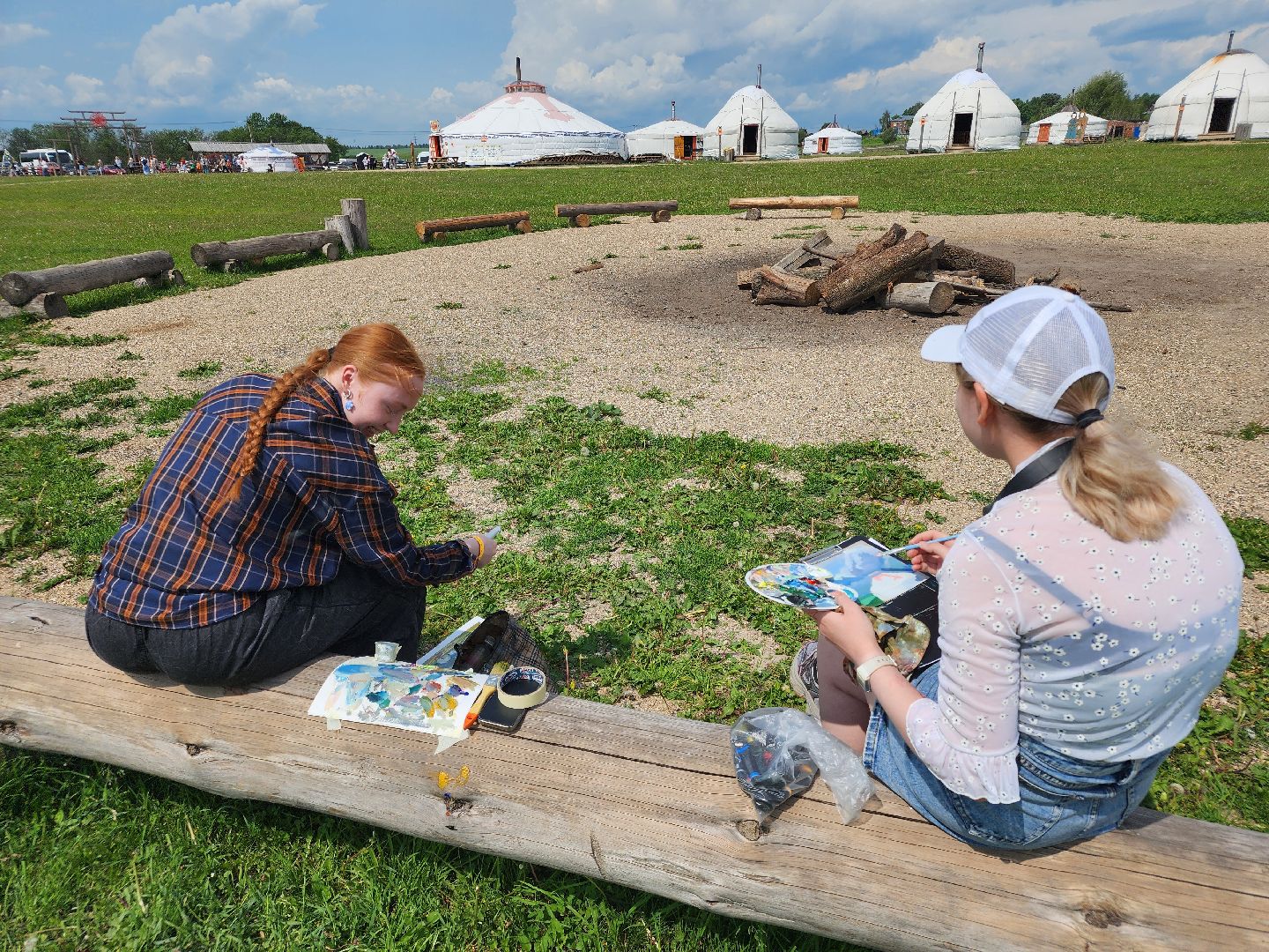сергиево-посадский городской округ, абрамцевский колледж, колледж абрамцево, пленэр, студенты абрамцевского колледжа,кочевник, верблюжья ферма,