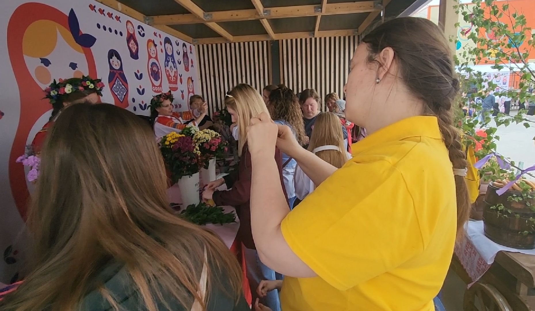 долгопрудный, день россии 2025,  мастер-класс, русский дом,венки, русские традиции,