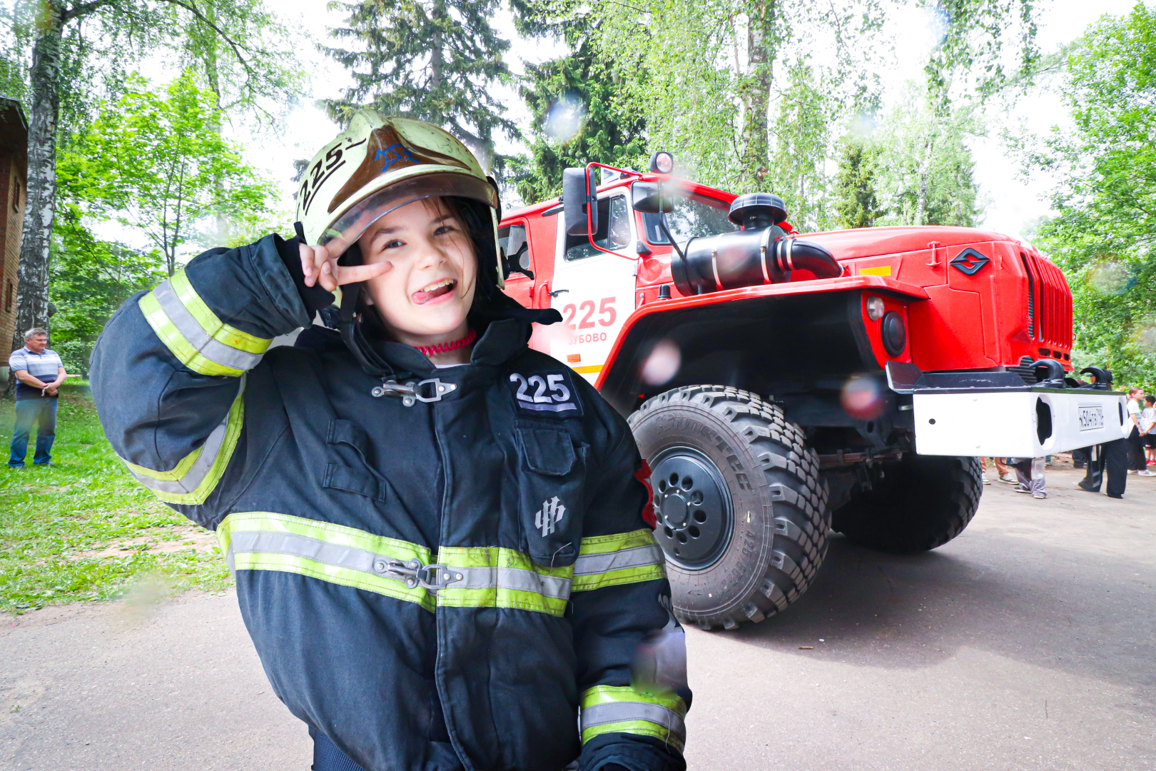 клин, общество, дети, пожарная безопасность, детский лагерь, пожарные,