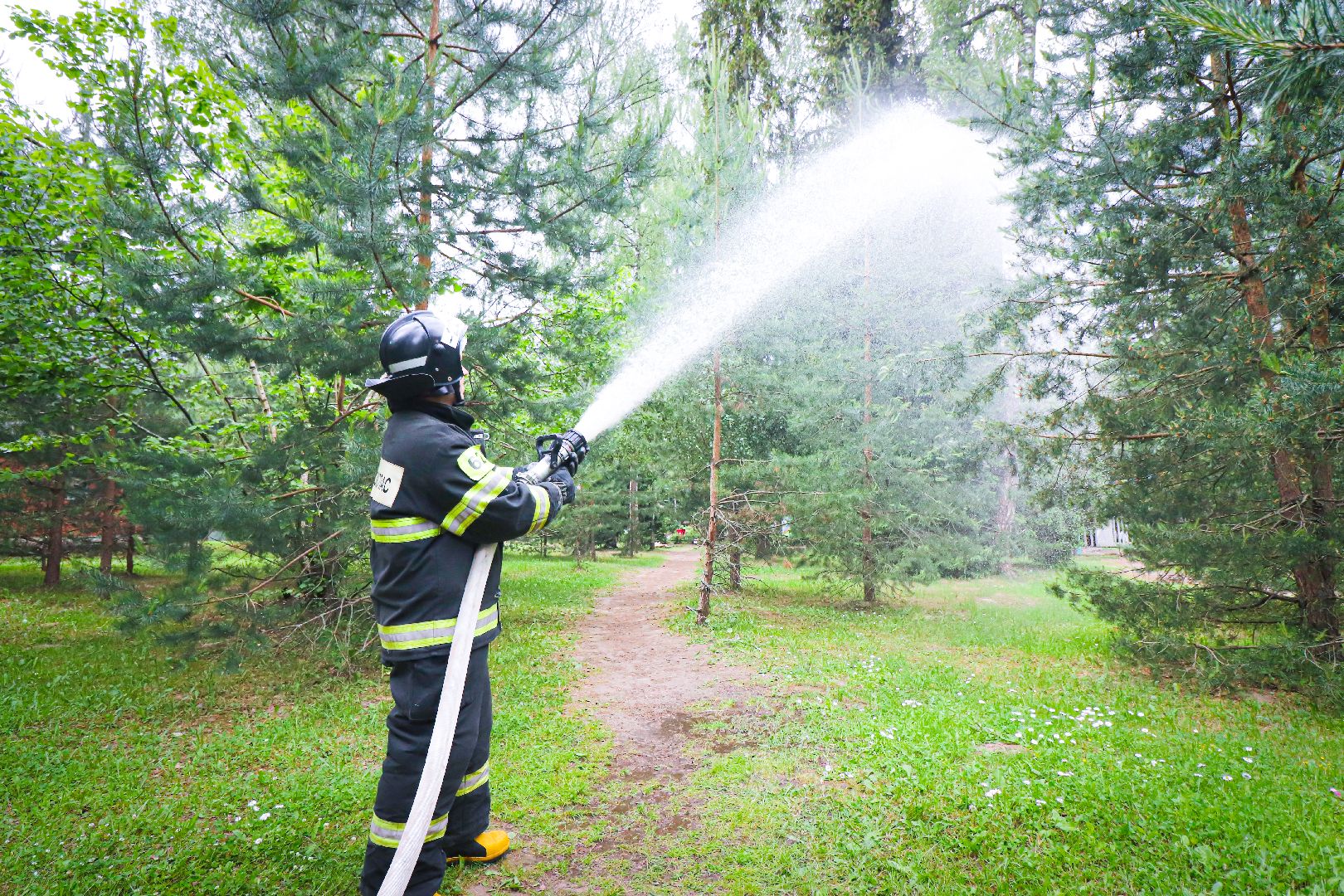 клин, общество, дети, пожарная безопасность, детский лагерь, пожарные,