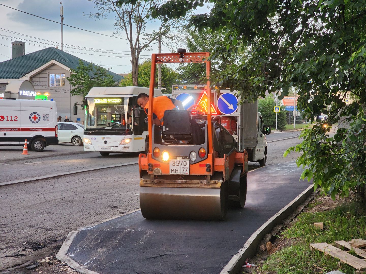 долгопрудный, проспект пацаева, ремонт дороги , асфальт, бордюры,