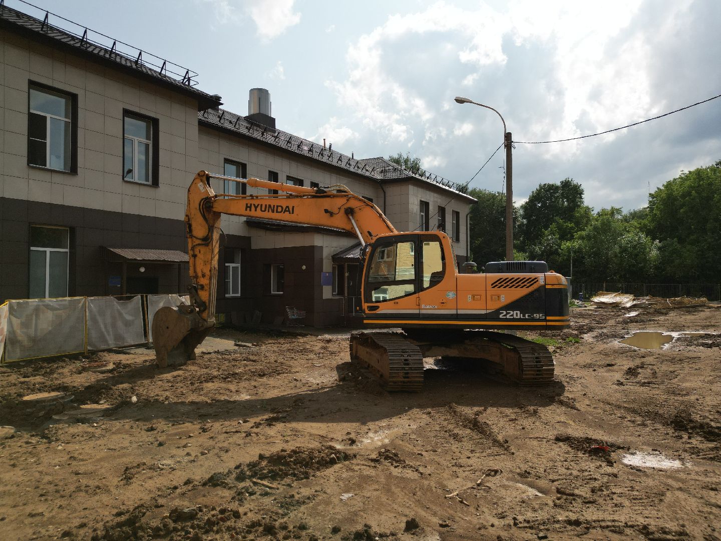видео с коптера, строительство роддома, медицина в долгопрудном,