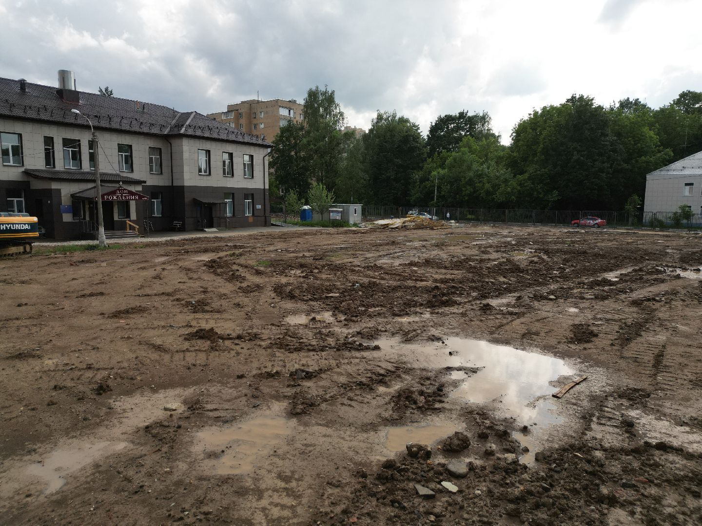 видео с коптера, строительство роддома, медицина в долгопрудном,