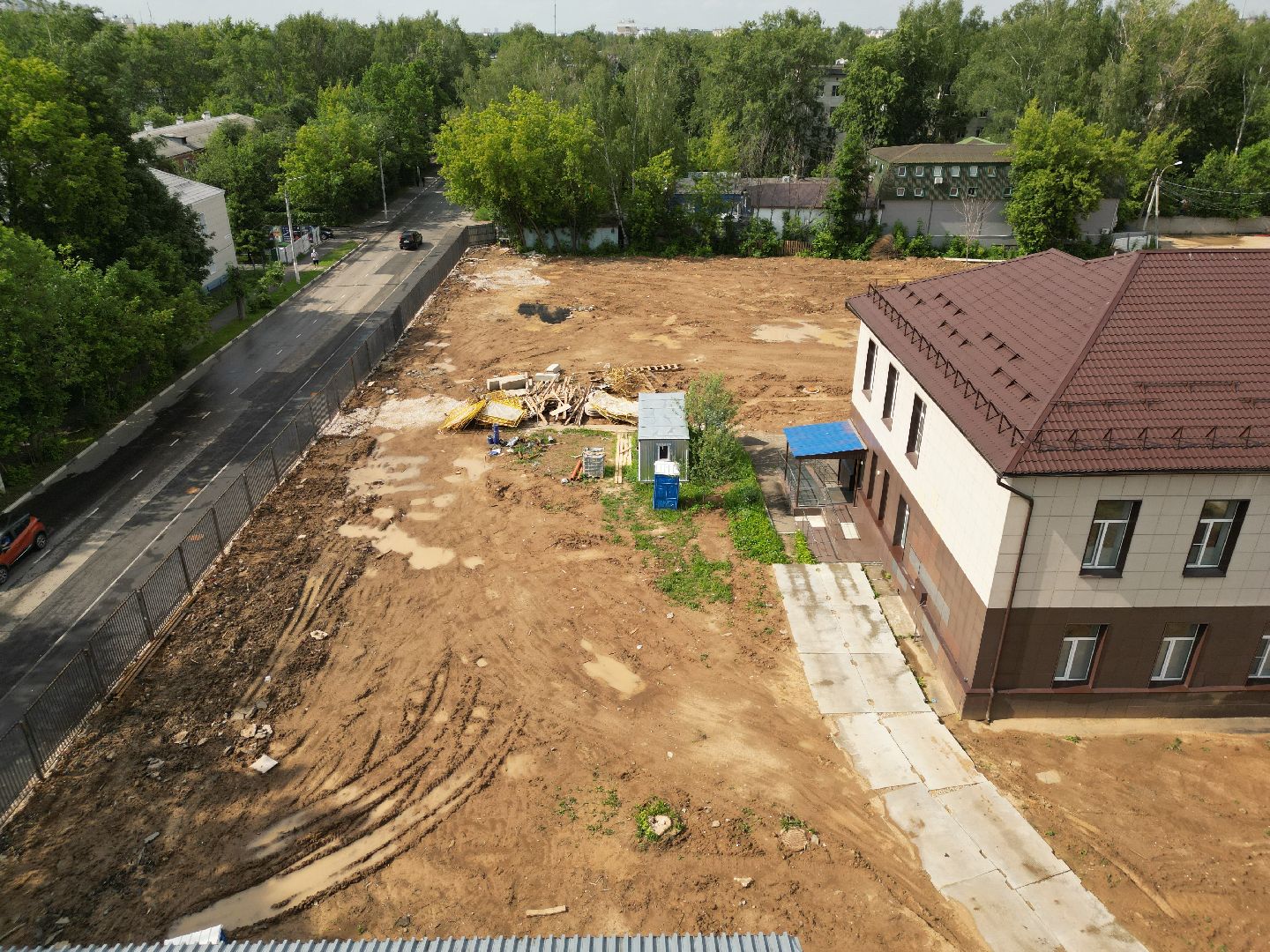 видео с коптера, строительство роддома, медицина в долгопрудном,