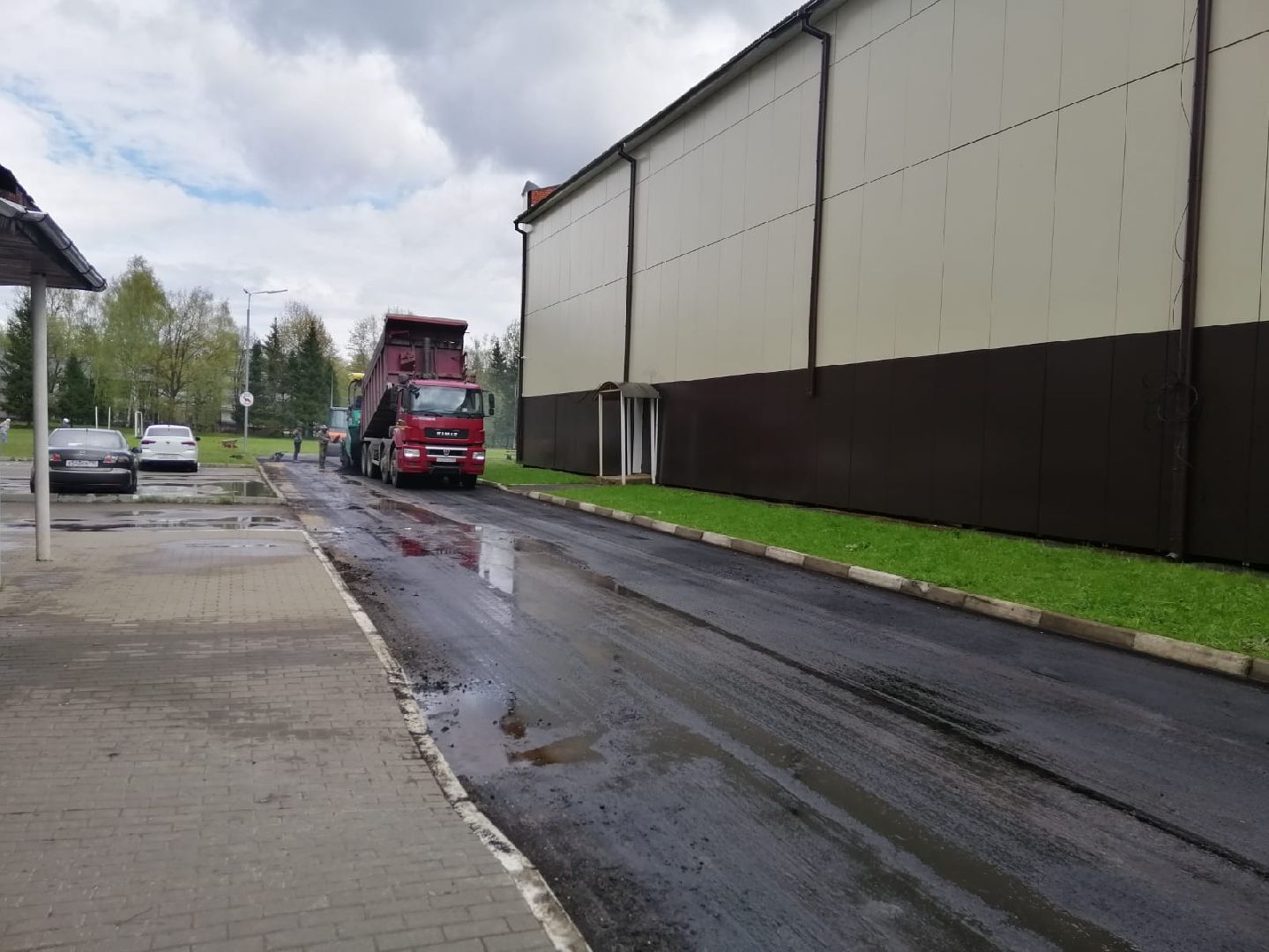 городской округ восход, благоустройство, ремонт дороги, асфальт , новое асфальтовое покрытие,