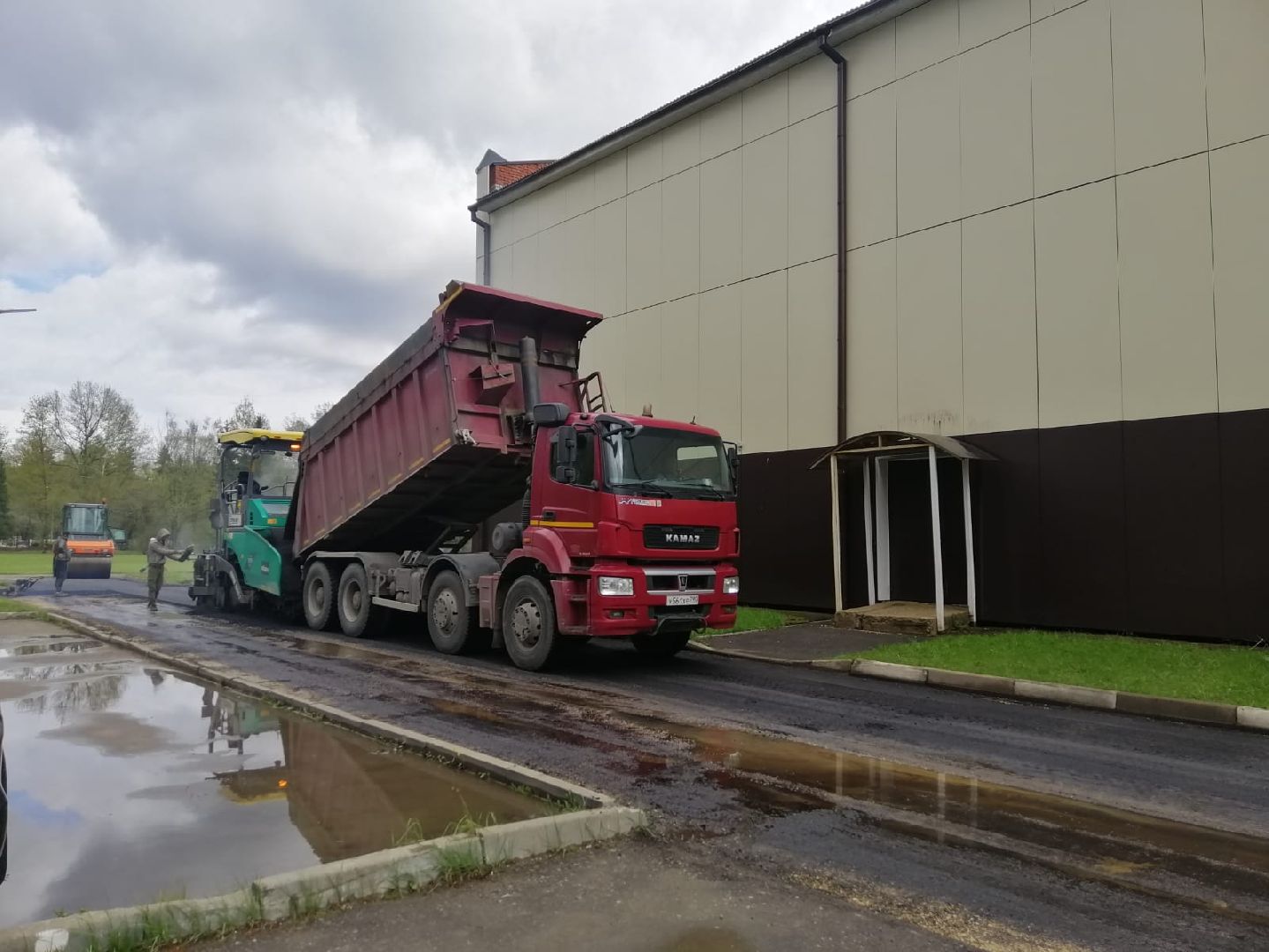 городской округ восход, благоустройство, ремонт дороги, асфальт , новое асфальтовое покрытие,
