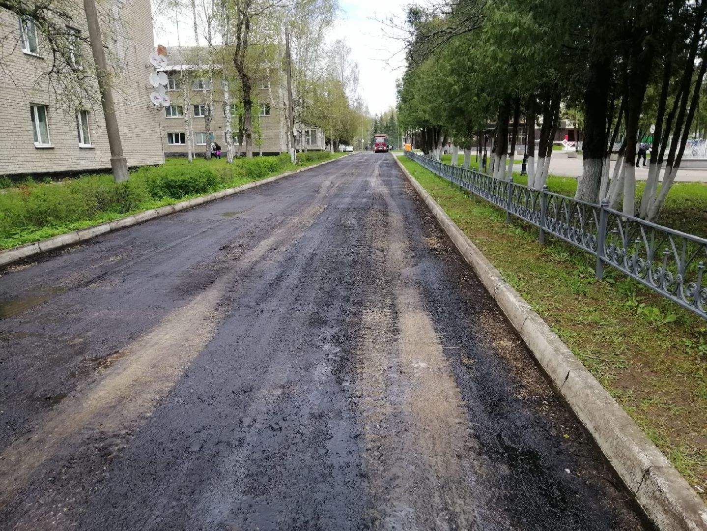 городской округ восход, благоустройство, ремонт дороги, асфальт , новое асфальтовое покрытие,