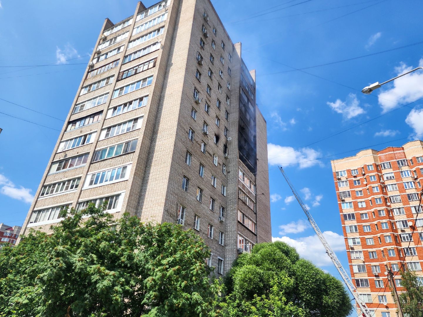 Подольск, Пожар, чп, МЧС, Дым,