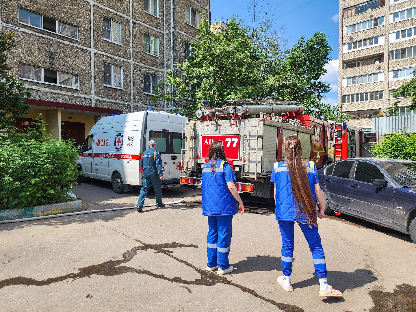 Подольск, Пожар, чп, МЧС, Дым,