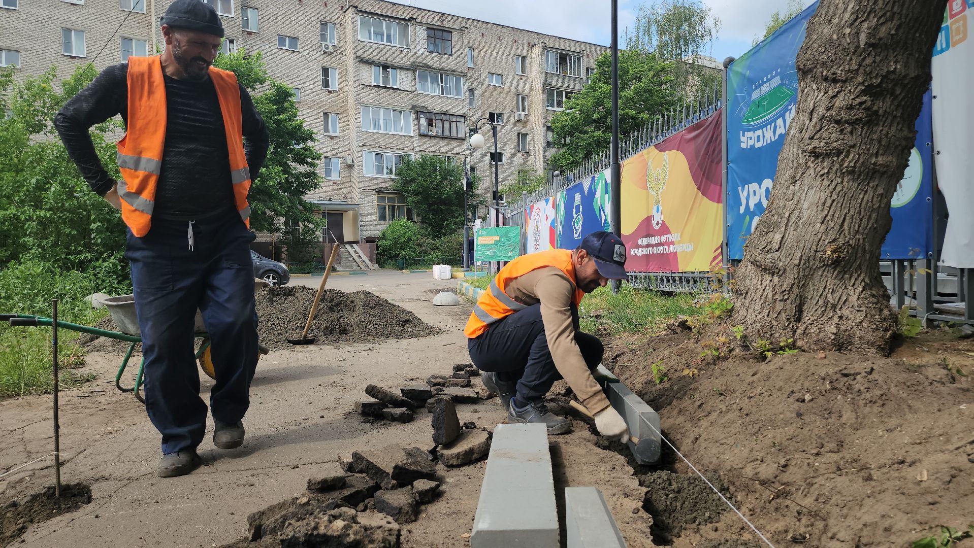 Люберцы, новый тротуар, народная тропа, глава городского округа люберцы владимир волков,