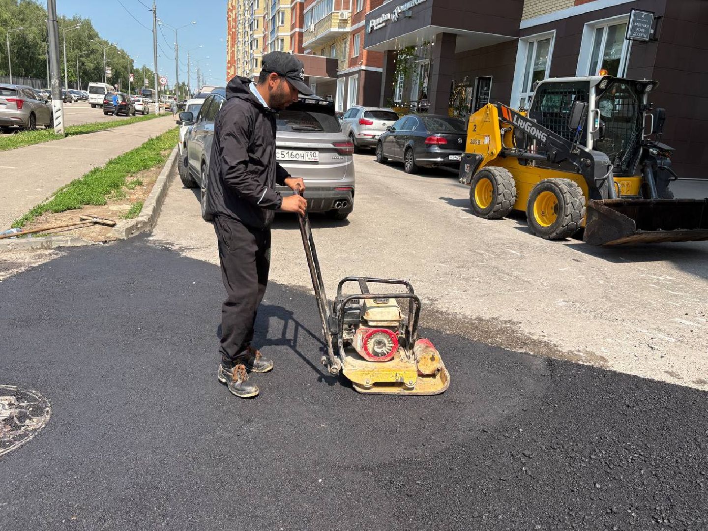 ямочный ремонт, дороги, домодедово,