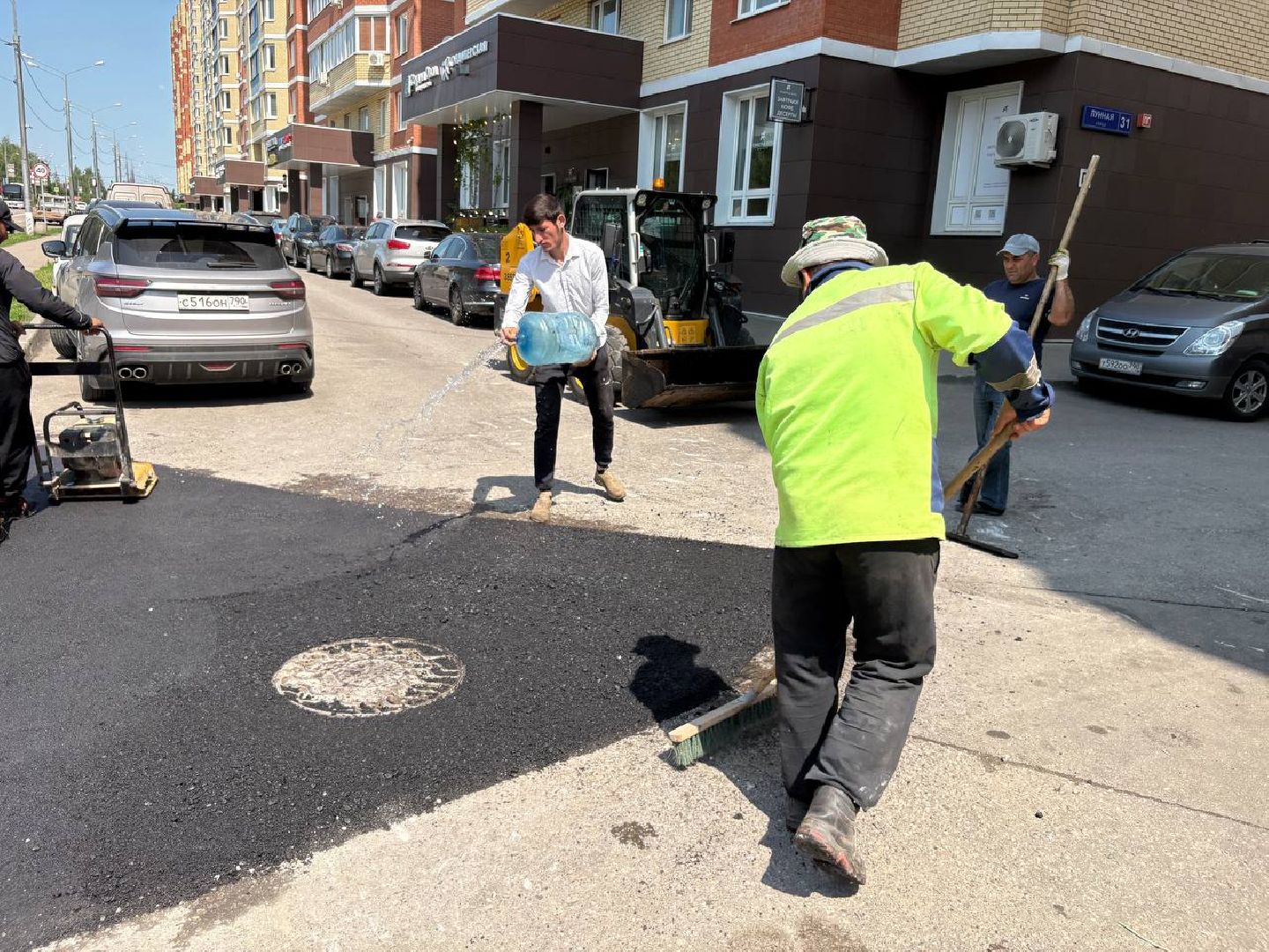 ямочный ремонт, дороги, домодедово,