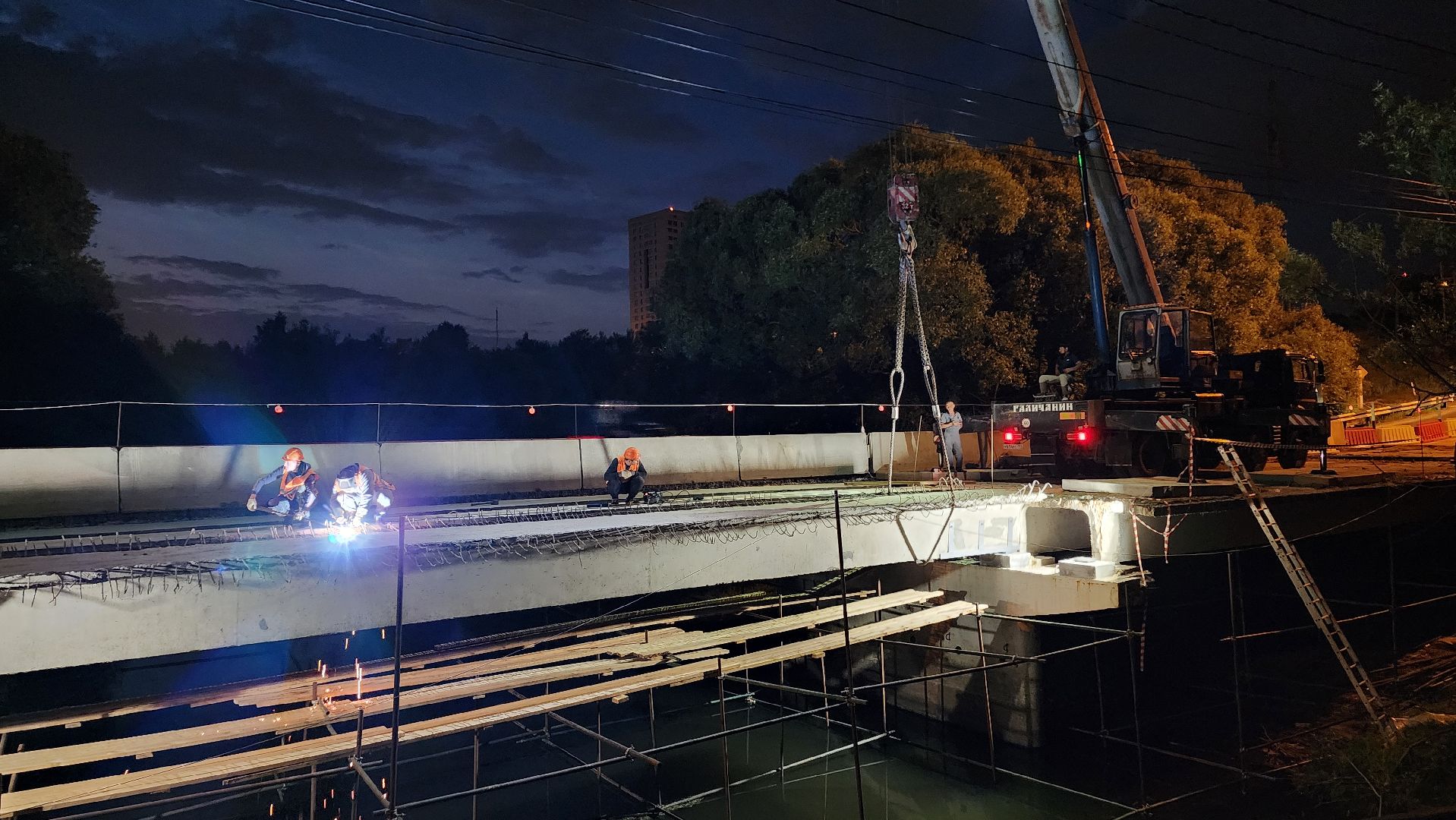 домодедово, подмосковье, ремонт, капремонт, мост, река рожайка, пешеходный мост,