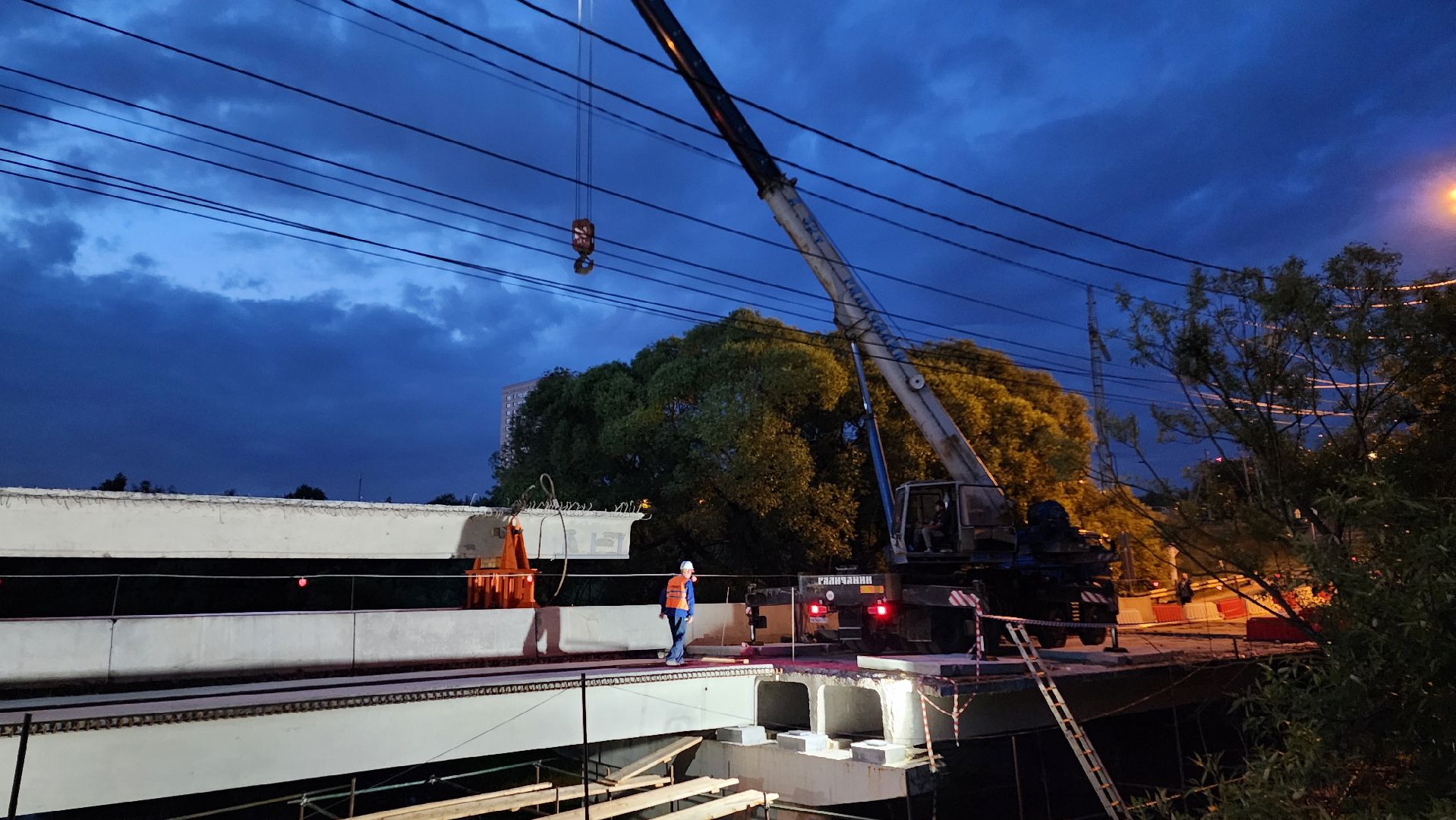 домодедово, подмосковье, ремонт, капремонт, мост, река рожайка, пешеходный мост,