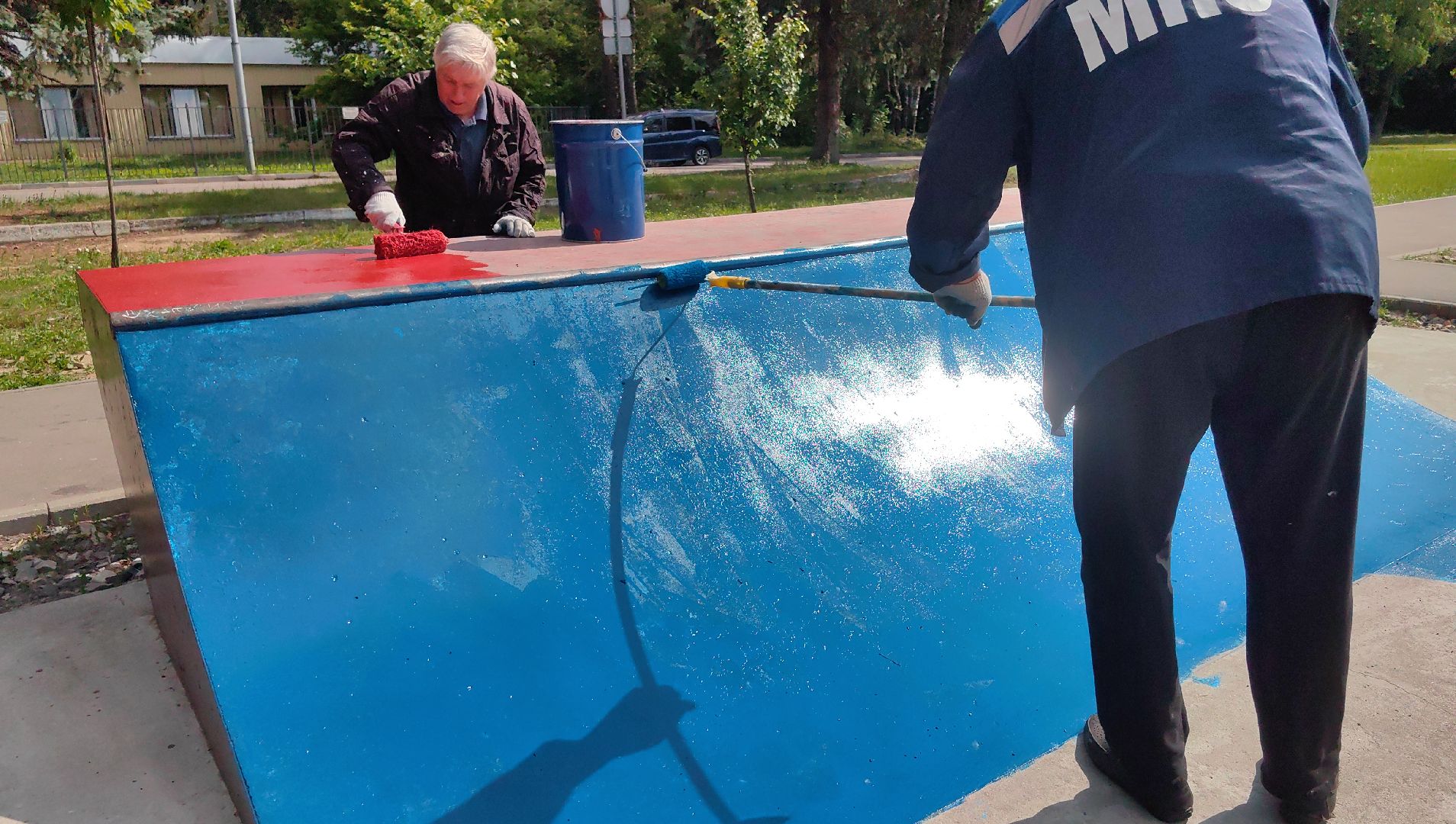 скейт-парк, площадка, лавочки, трибуна,