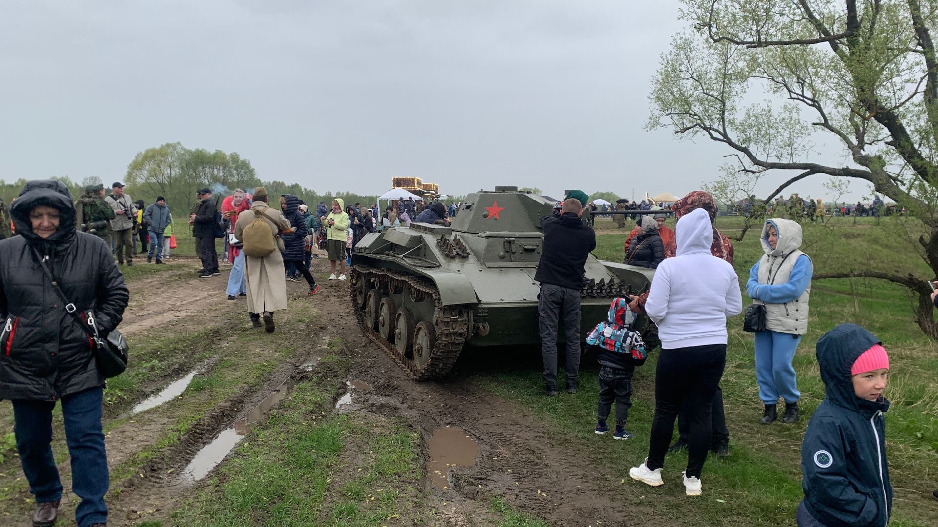 Ступино, Огненная дуга, реконструкция боя