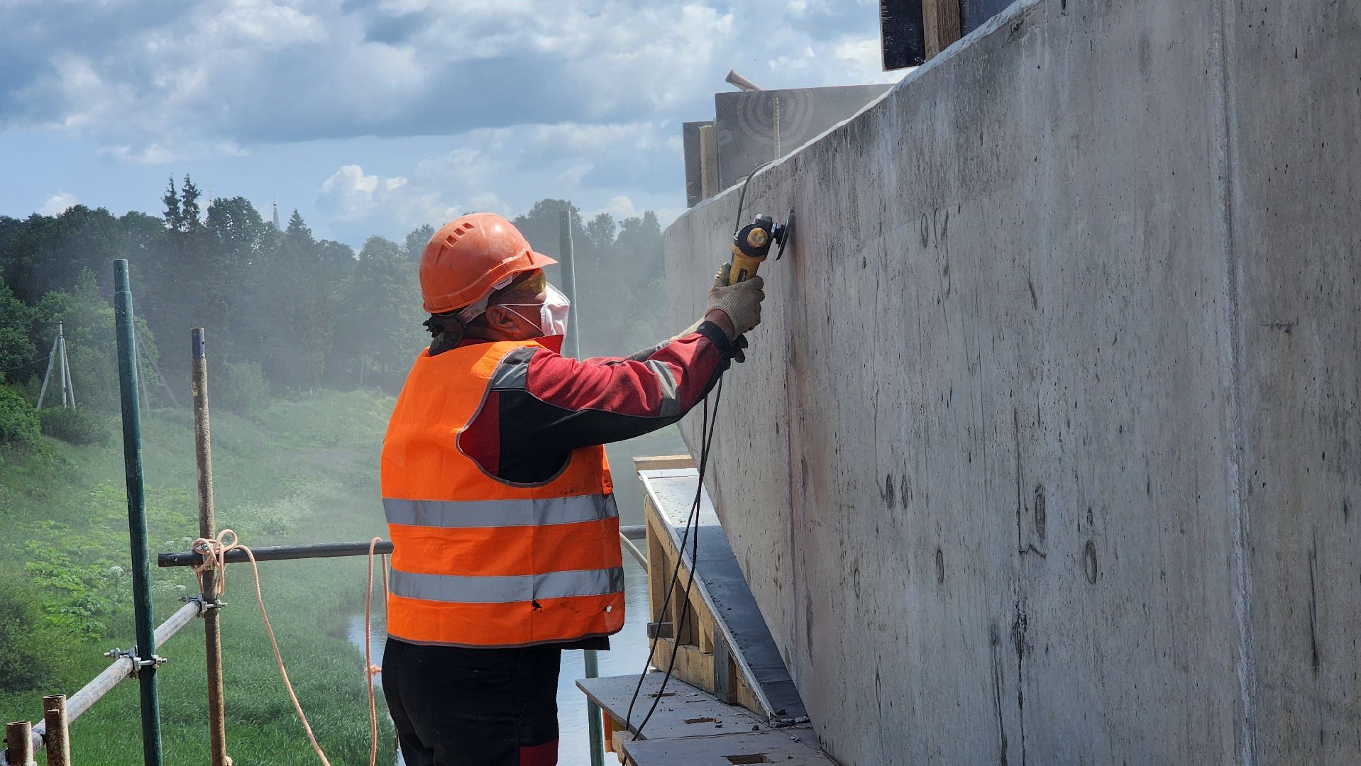 Руза,  Поречье , Строительство моста,