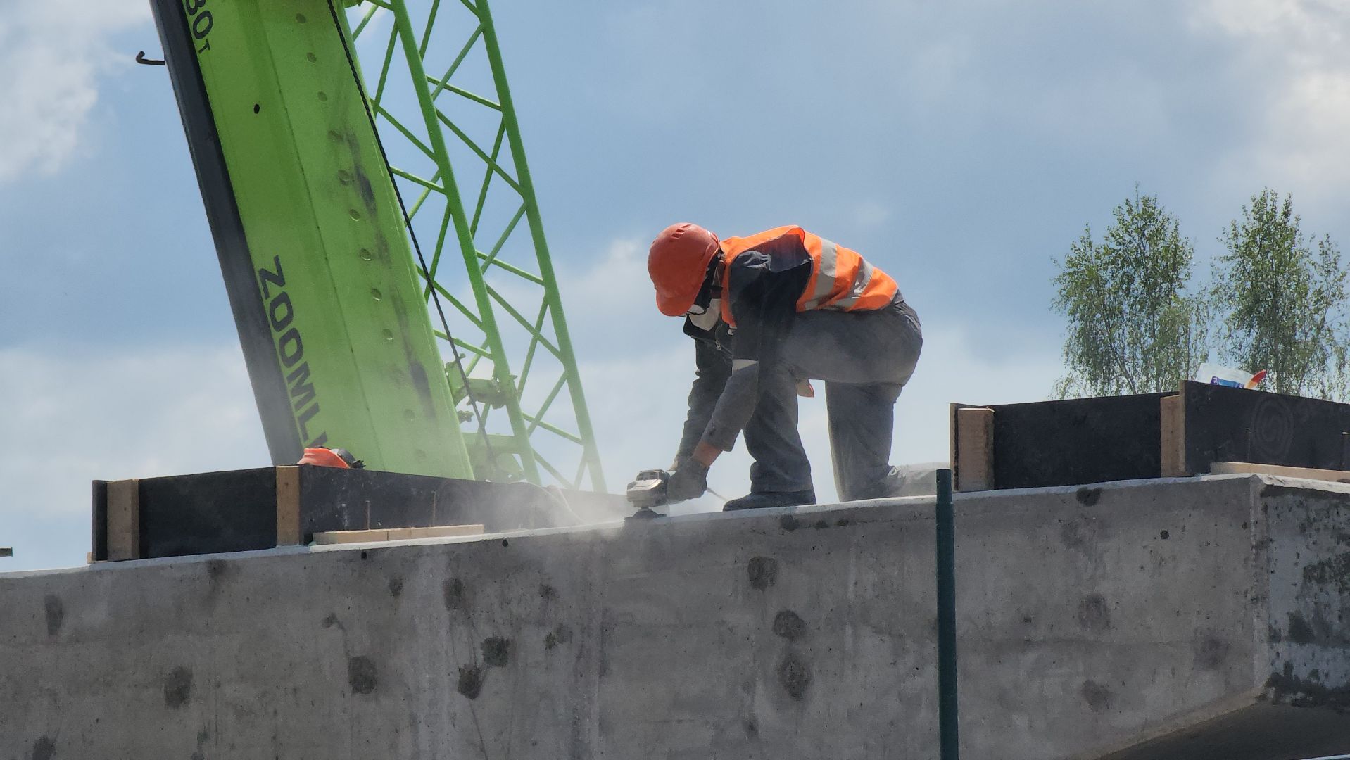 Руза,  Поречье , Строительство моста,