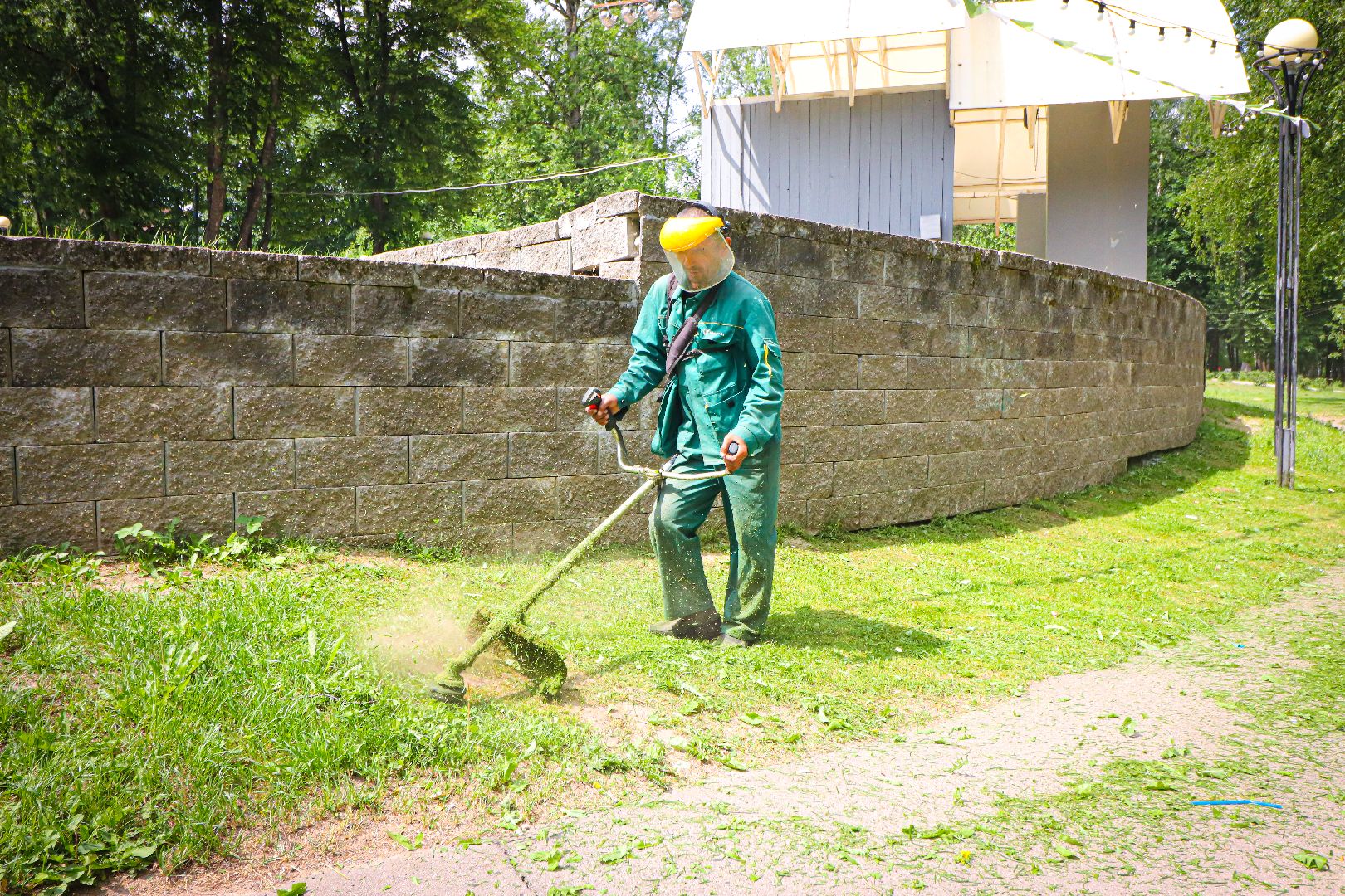клин, парки подмосковья, покос травы, благоустройство,