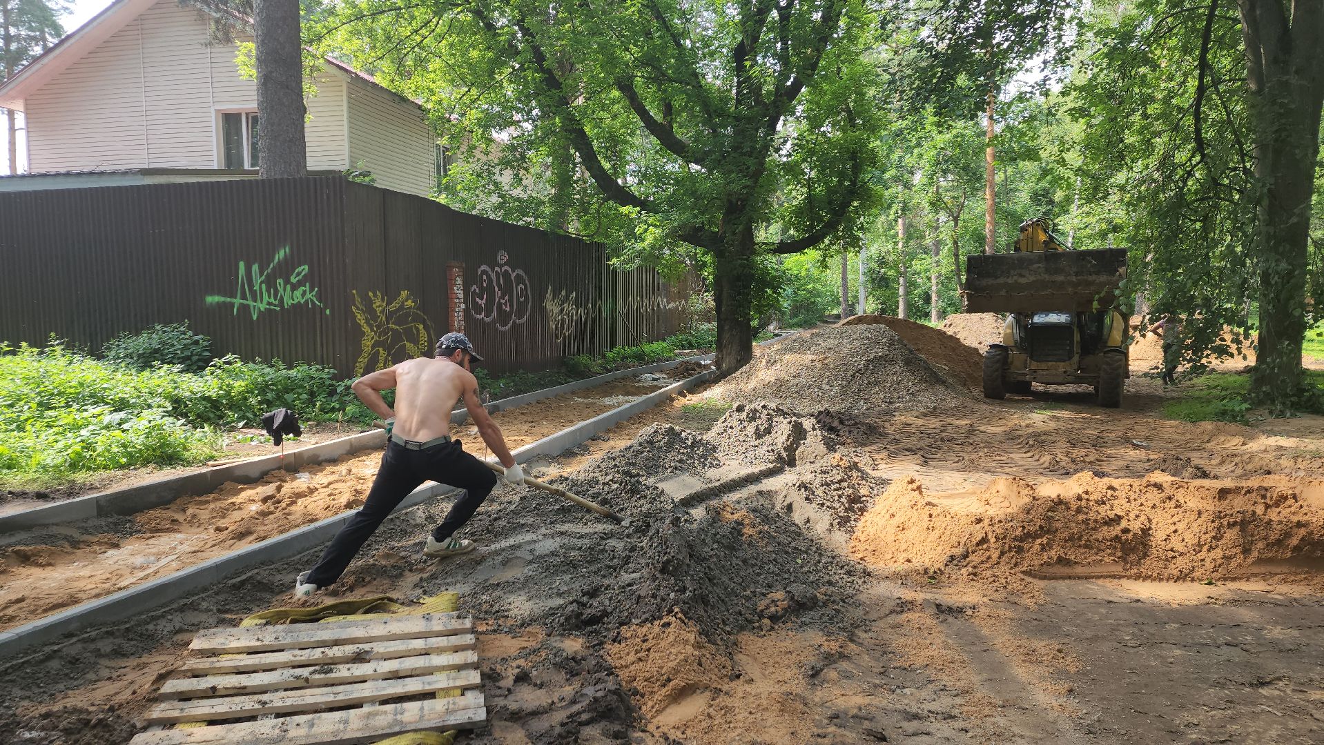 пушкино, вертикалки, благоустройство, пешеходная дорожка, пешком в подмосковье,асфальтовое покрытие, бортовой камень, тротуар,