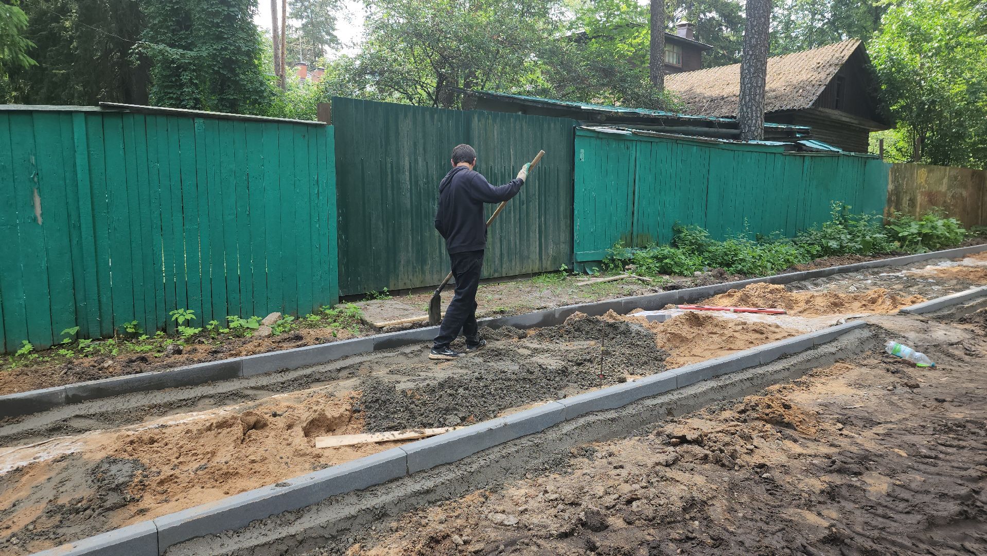 пушкино, вертикалки, благоустройство, пешеходная дорожка, пешком в подмосковье,асфальтовое покрытие, бортовой камень, тротуар,