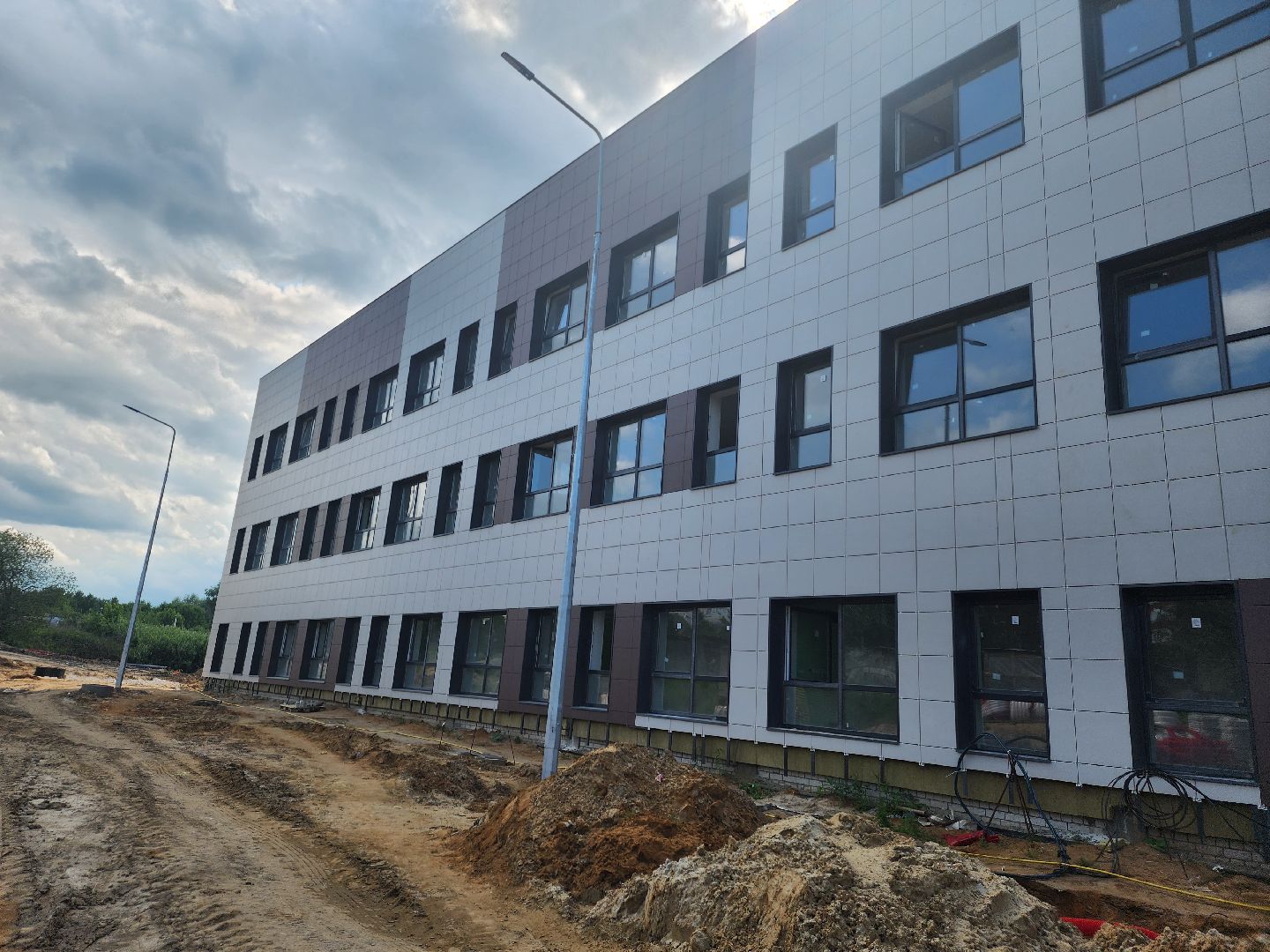 Зарайск,  Строительство, новая школа в зарайске,