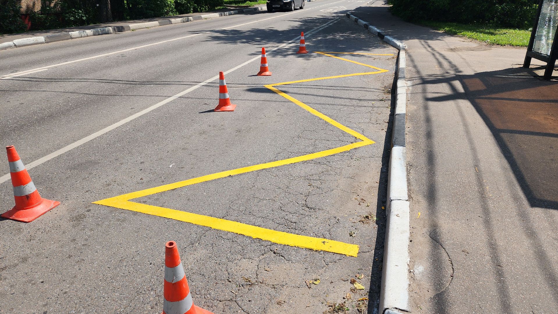 дороги, разметка, дорожная разметка, домодедово, подмосковье, автобусная остановка, общественный транспорт,