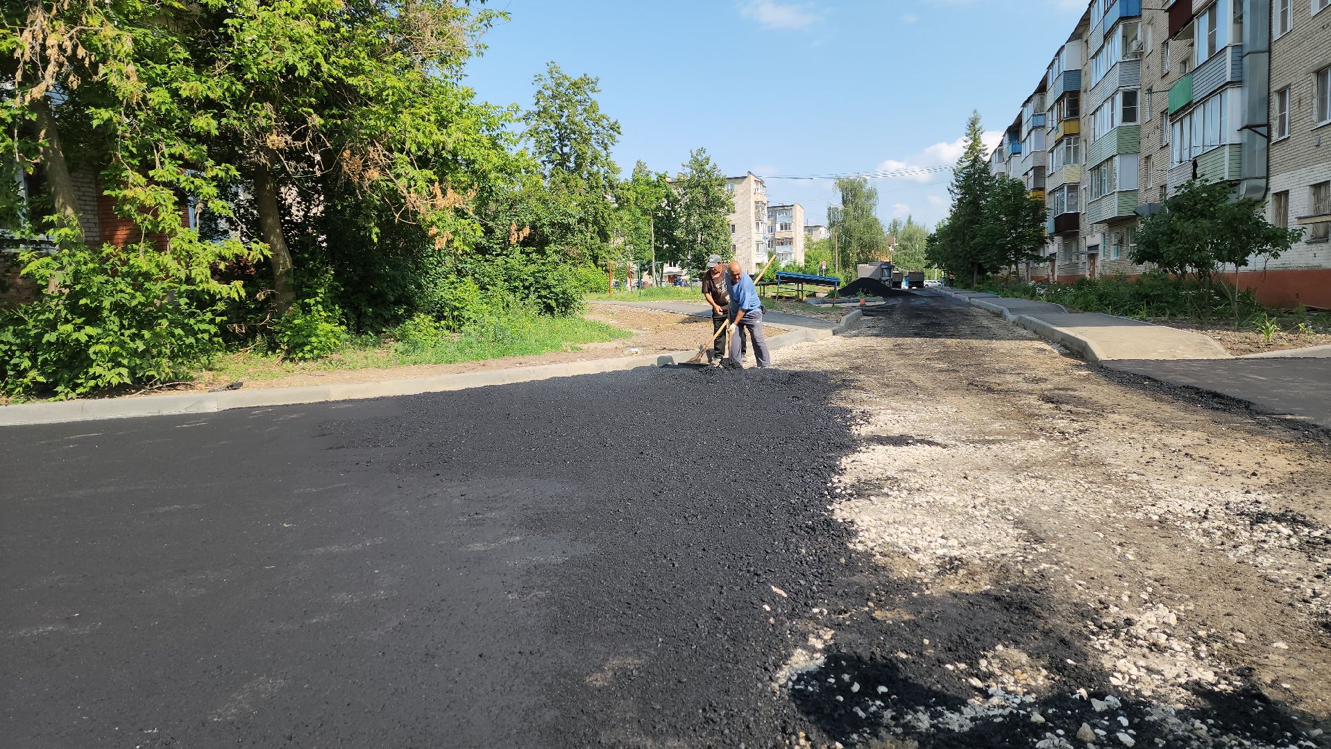 луховицы, благоустройство, комплексное благоустройство двора,