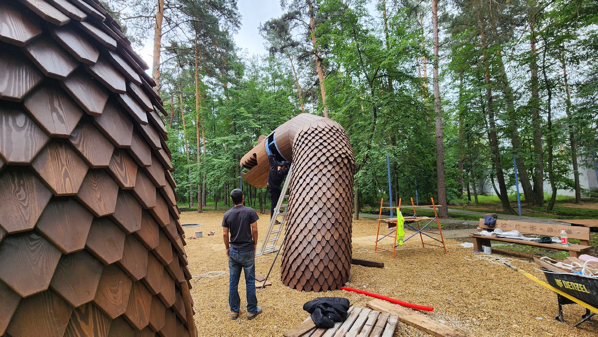 змей горыныч, протвинская сказка, реконструкция парка,