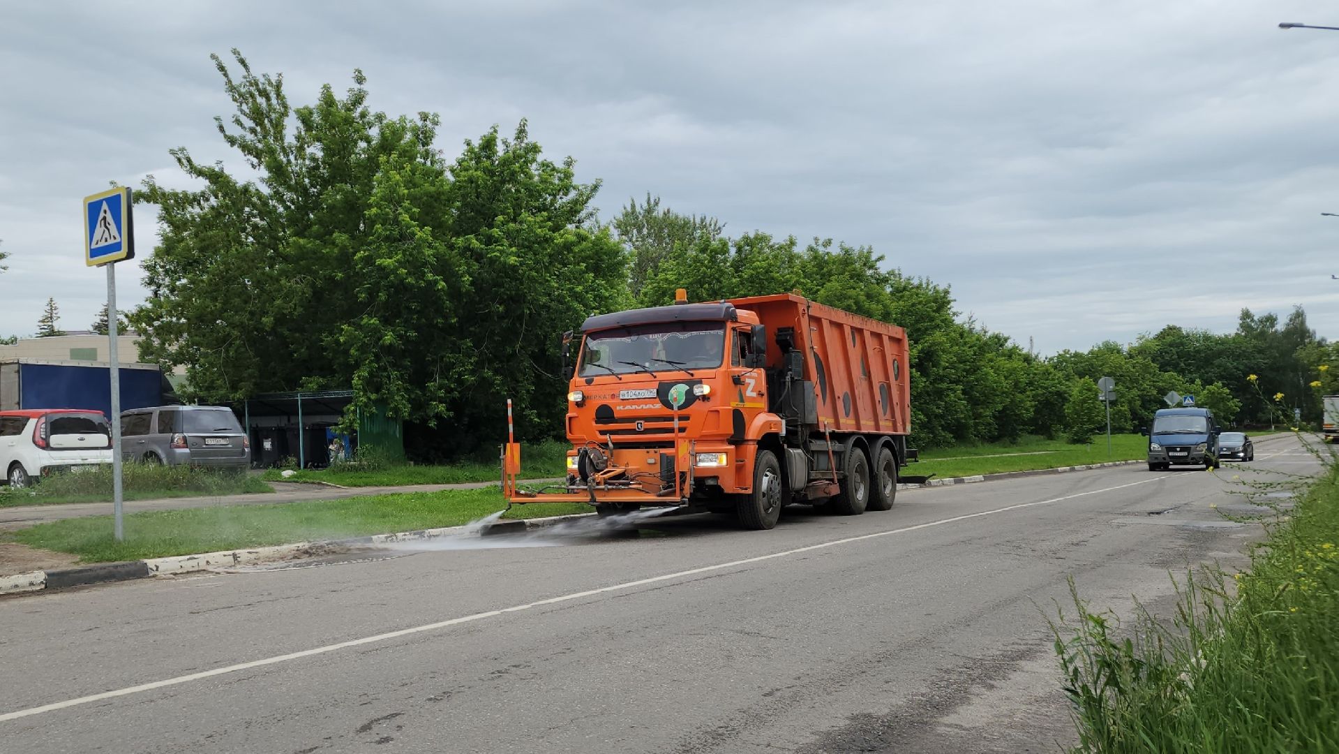 дороги, жкх, полив дорог, лосино-петровский,