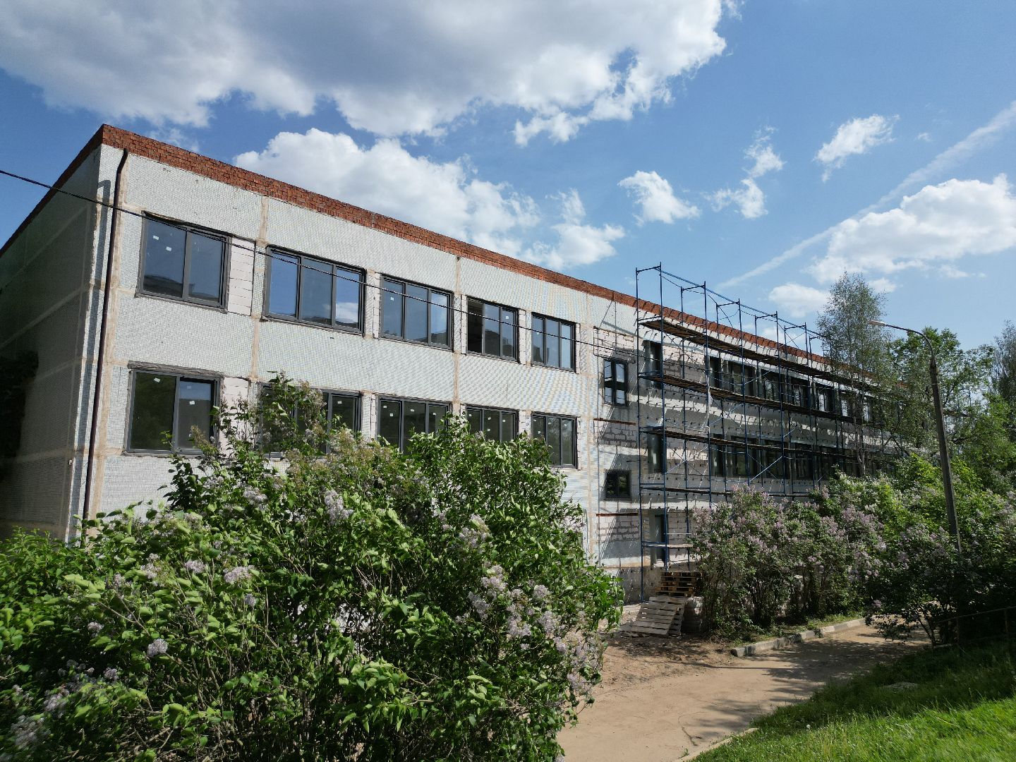 видео с коптера, ремонт лицея в истре, образование в истре,