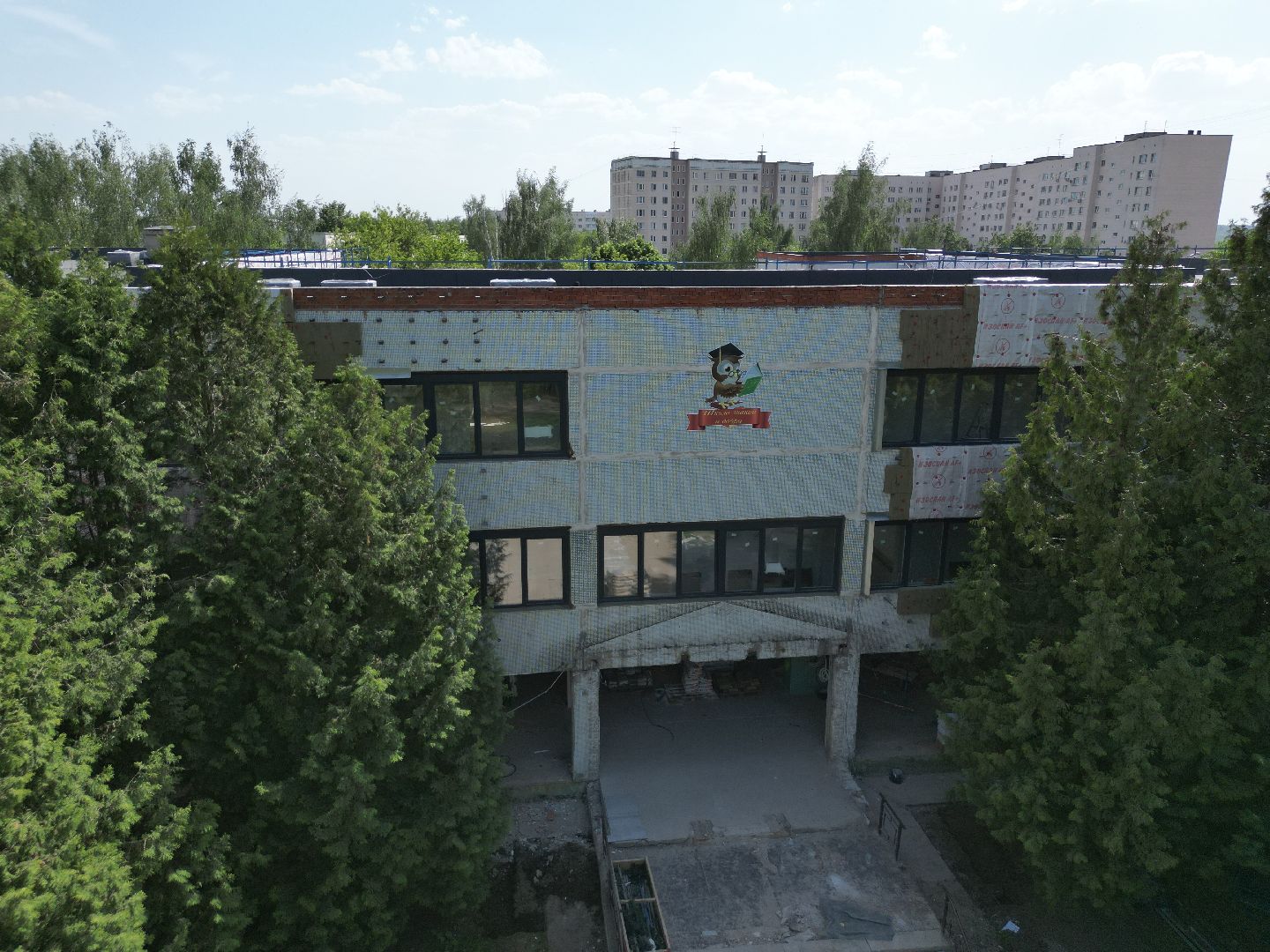 видео с коптера, ремонт лицея в истре, образование в истре,